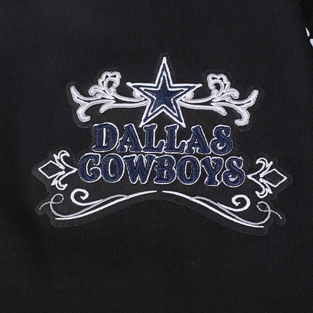 Pro Standard Men's NFL Dallas Cowboys Rebel Athletics Fleece PO Hoodie - Black - BLACK