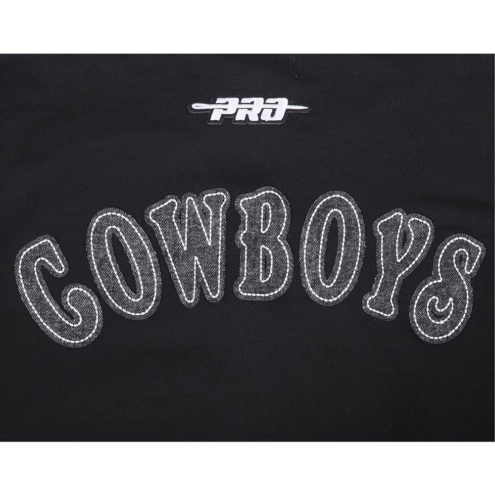 Pro Standard Men's NFL Dallas Cowboys Rebel Athletics Fleece PO Hoodie - Black - BLACK