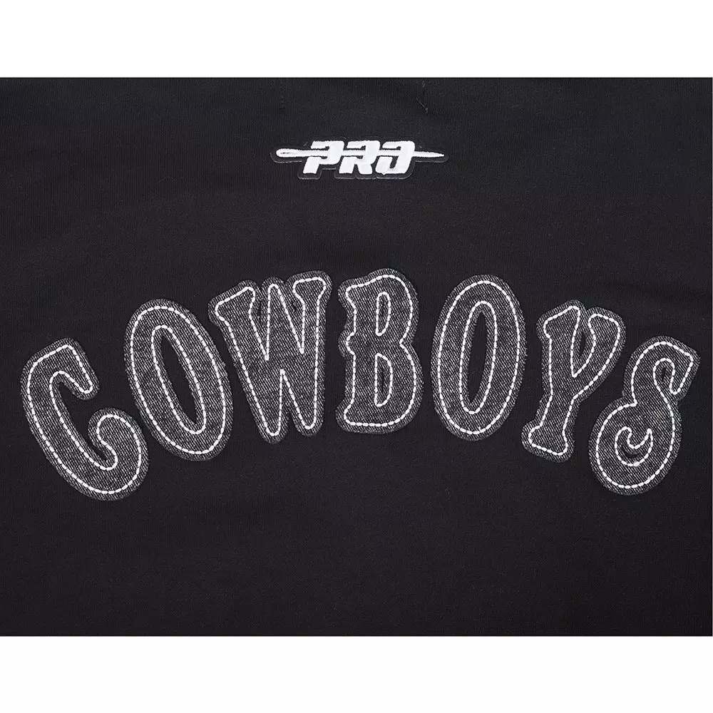 Pro Standard Men's NFL Dallas Cowboys Rebel Athletics Fleece PO Hoodie - Black - BLACK