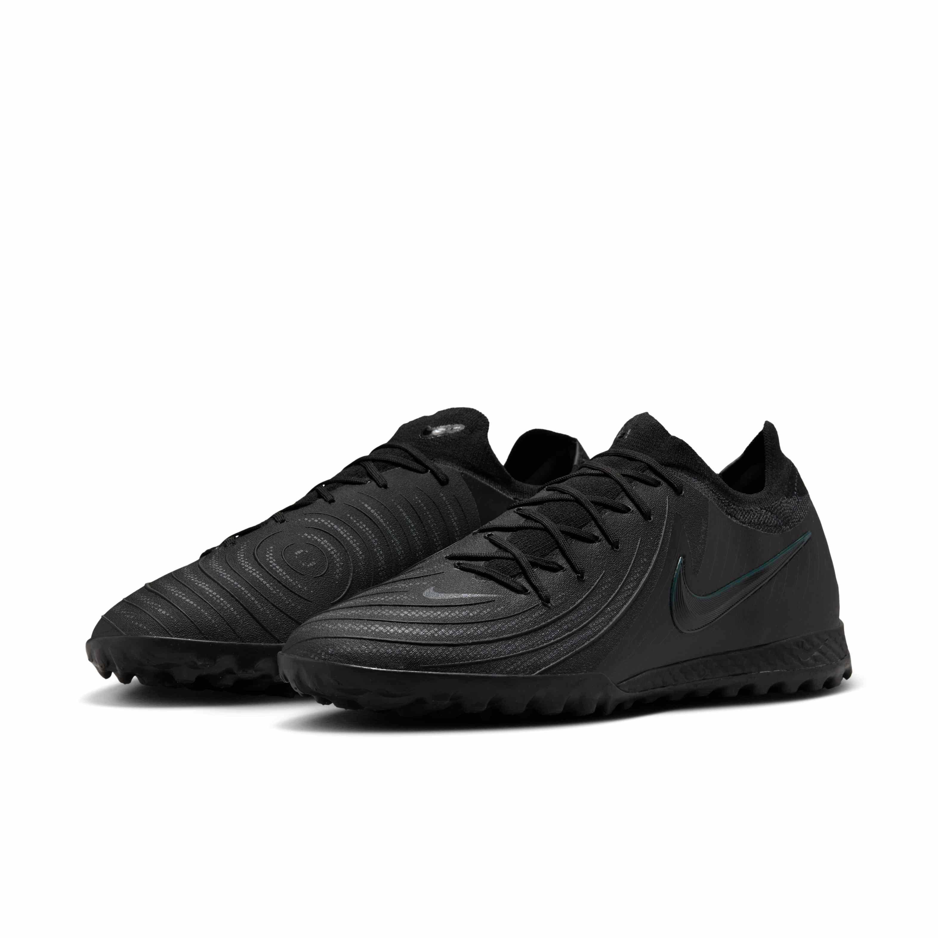 Nike Phantom GX 2 Pro Turf "Black/Deep Jungle/Black" Men's Soccer Shoe - BLACK/JUNGLE/BLACK Thumbnail View 3