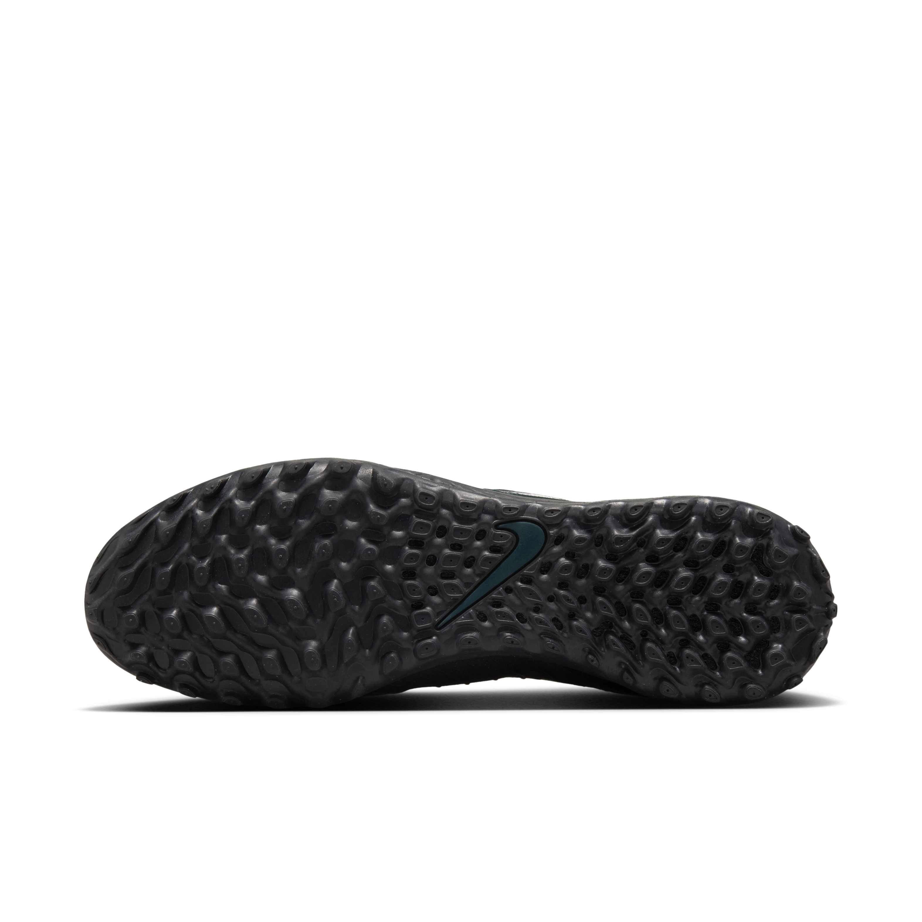 Nike Phantom GX 2 Pro Turf "Black/Deep Jungle/Black" Men's Soccer Shoe - BLACK/JUNGLE/BLACK Thumbnail View 6