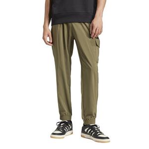adidas Men's Essentials Small Logo Cargo Joggers -Olive/Black