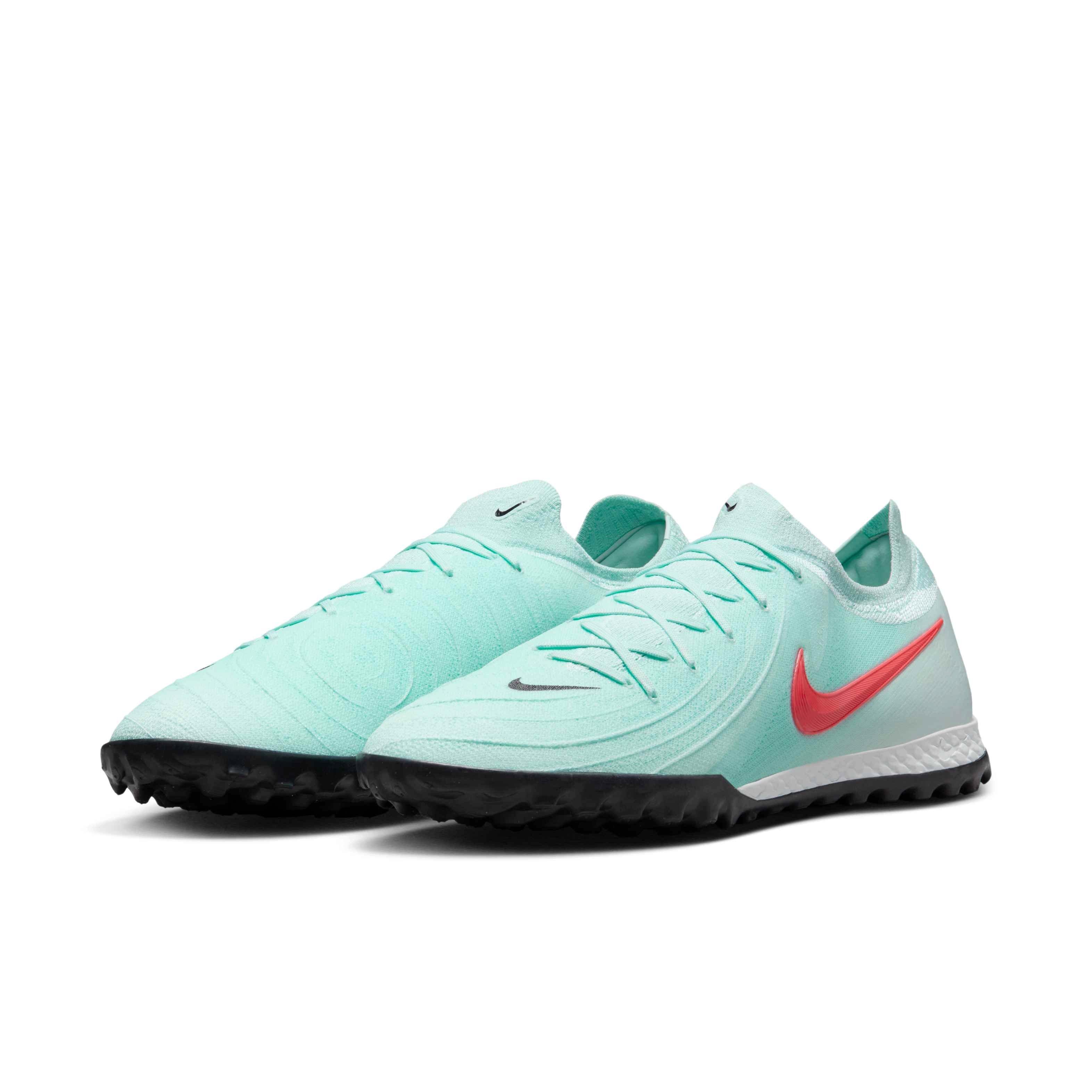 Nike Phantom GX 2 Pro Turf "Mint/Off Noir/Atomic Red" Men's Soccer Shoe - MINT/OFF NOIR/RED Thumbnail View 3