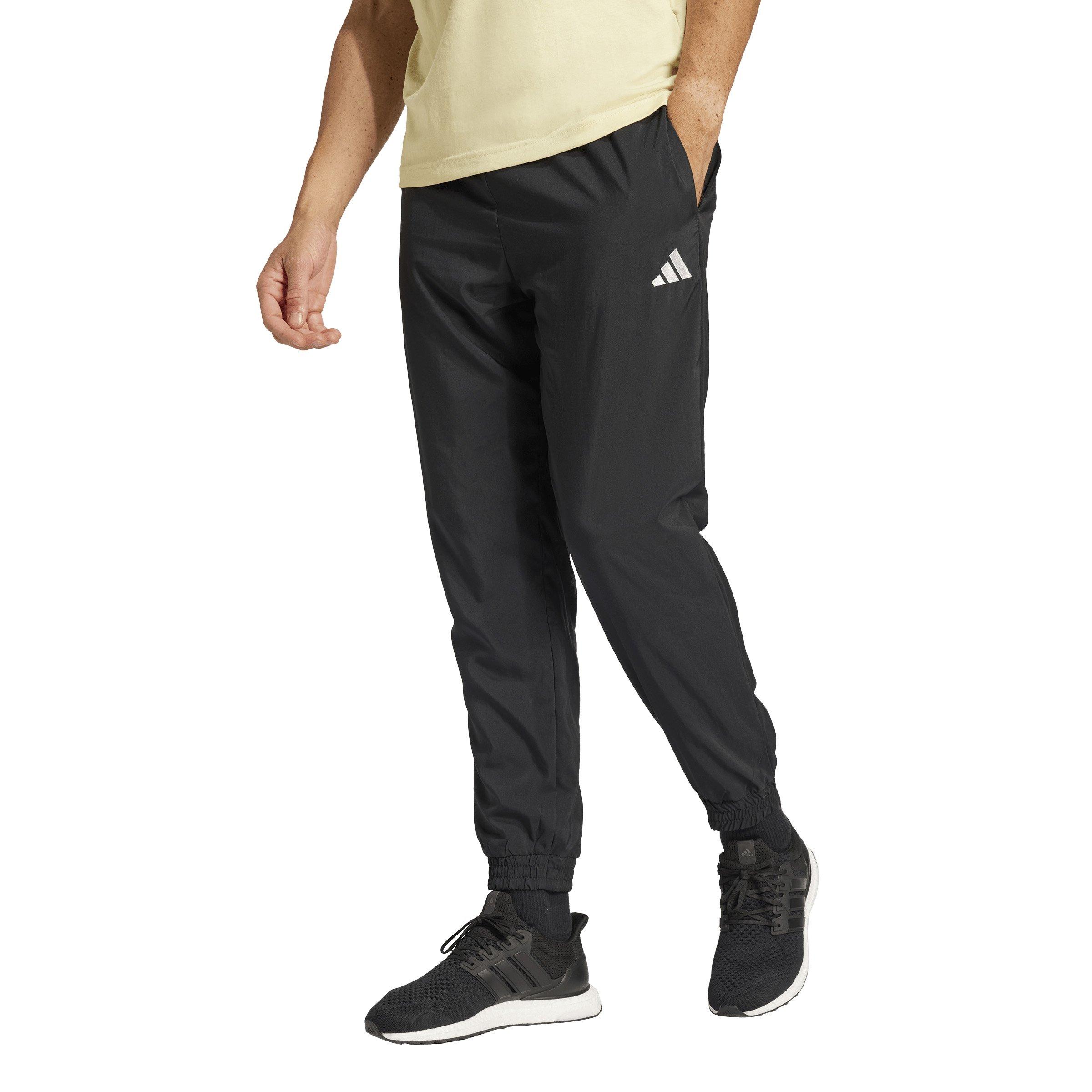 adidas Men's Essentials Small Logo Stanford Tracksuit Bottoms - Black/White - BLACK/WHITE Thumbnail View 1