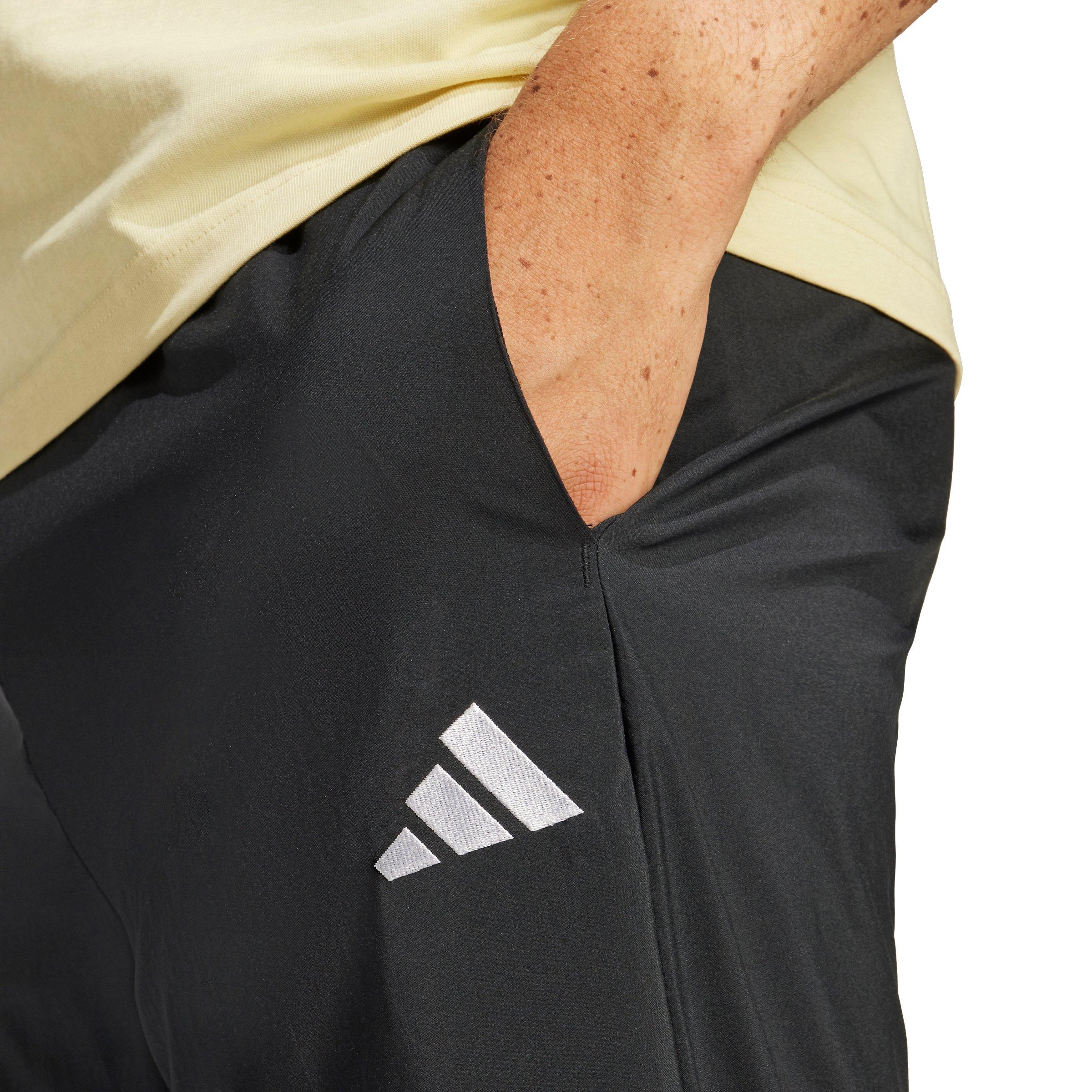 adidas Men's Essentials Small Logo Stanford Tracksuit Bottoms - Black/White - BLACK/WHITE Thumbnail View 3