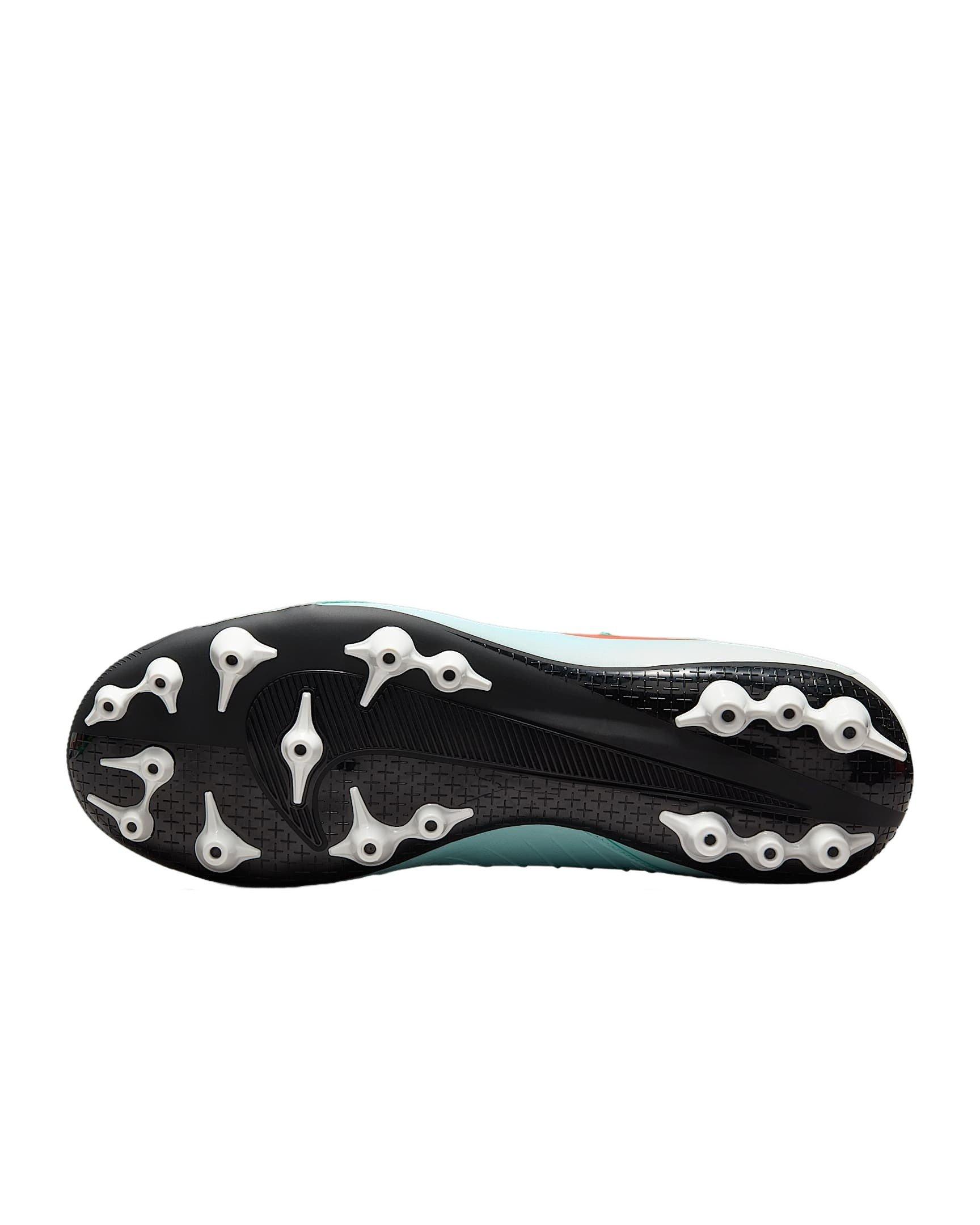 Nike Phantom Luna 2 Academy AG "Mint/Off Noir/Atomic Red" Men's Soccer Cleat - MINT/WHITE/RED Thumbnail View 9