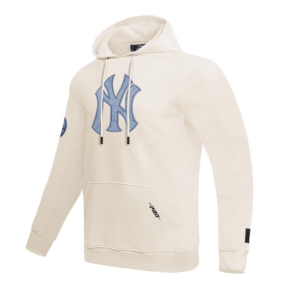 Pro Standard Men's MLB New York Yankees Varsity Blues Pullover Hoodie - Linen - LINEN  
