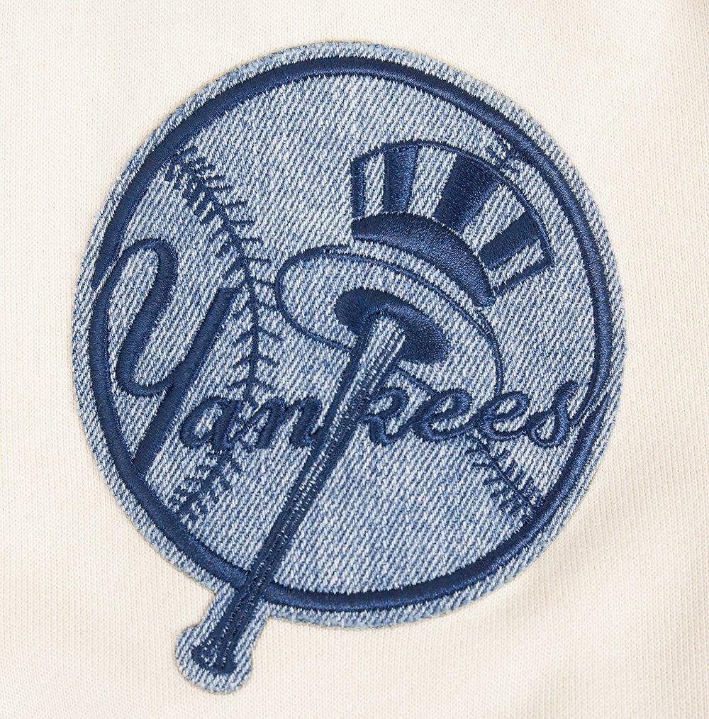 Pro Standard Men's MLB New York Yankees Varsity Blues Pullover Hoodie - Linen - LINEN  