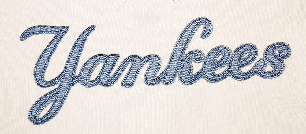 Pro Standard Men's MLB New York Yankees Varsity Blues Pullover Hoodie - Linen - LINEN  