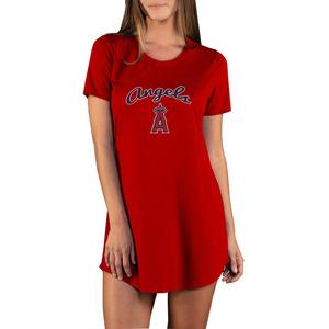 College Concepts Women's Marathon Knit Los Angeles Angels Nightshirt -Red