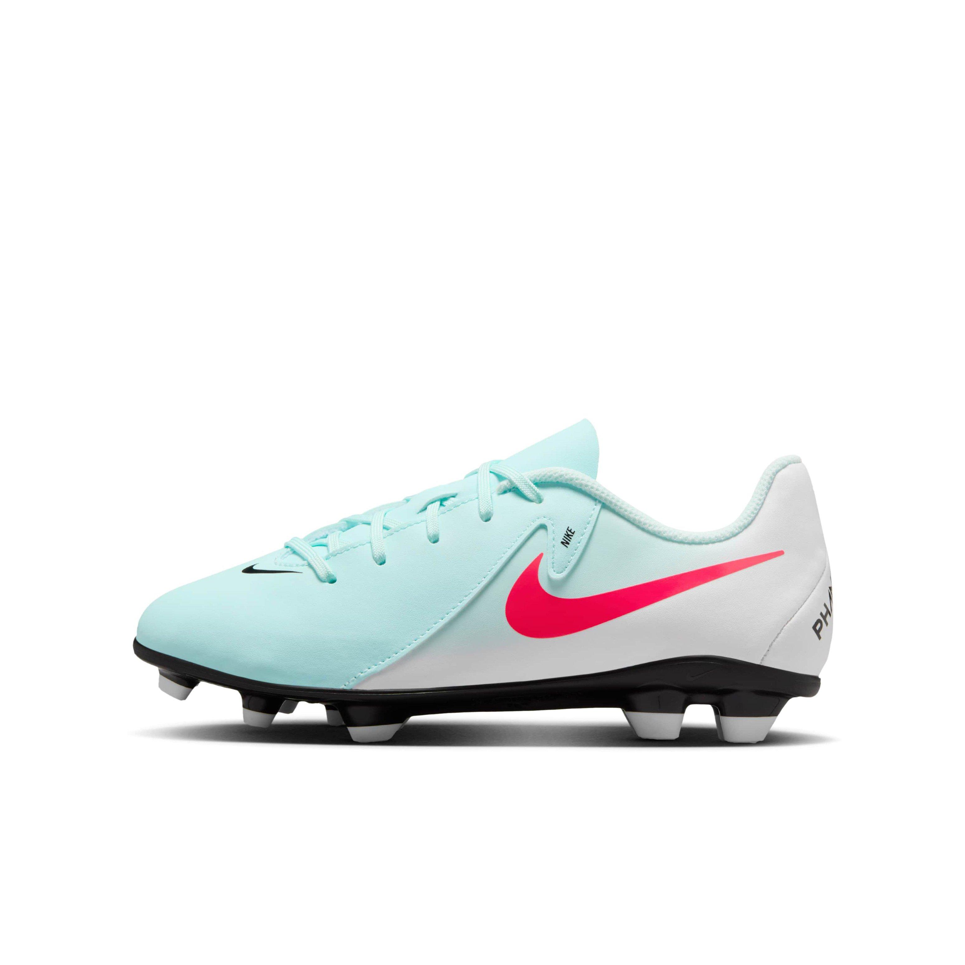 Nike Jr. Phantom GX 2 Club MG "Mint/Off Noir/Atomic Red" Grade School Kids' Soccer Cleat - MINT/OFF NOIR/RED Thumbnail View 2