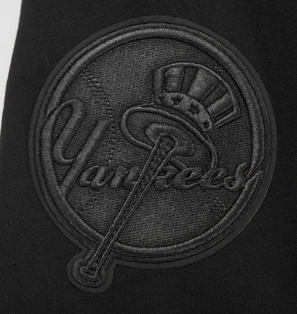 Pro Standard Men's MLB New York Yankees Neutral Drop Shoulder Fleece Crewneck Sweatshirt - Black - BLACK
