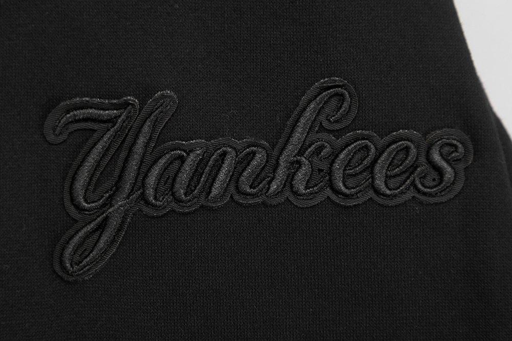 Pro Standard Men's MLB New York Yankees Neutral Drop Shoulder Fleece Crewneck Sweatshirt - Black - BLACK
