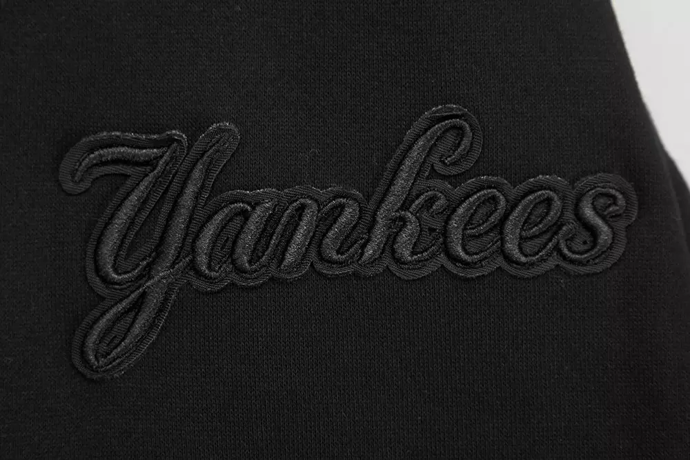 Pro Standard Men's MLB New York Yankees Neutral Drop Shoulder Fleece Crewneck Sweatshirt - Black - BLACK