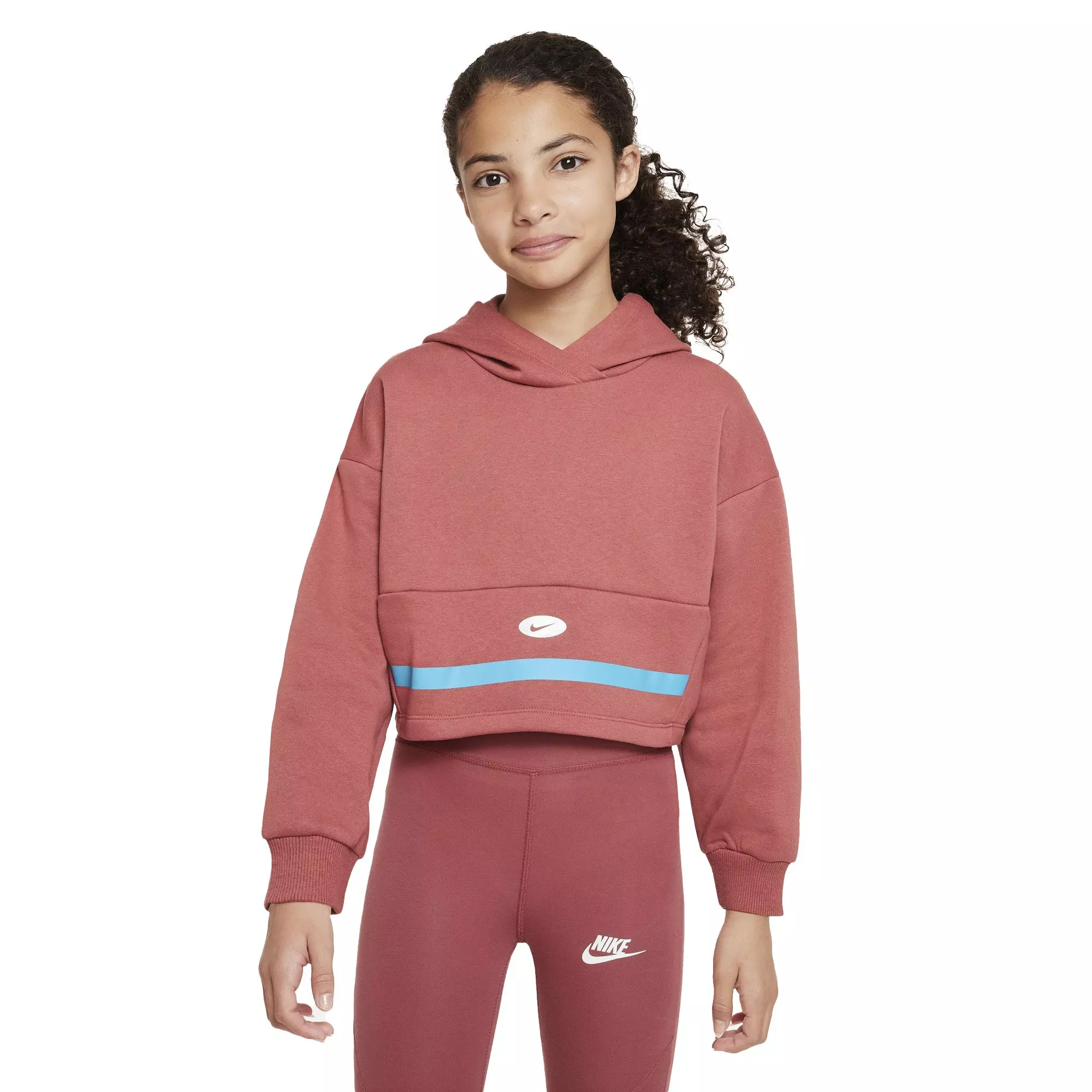 Nike Big Girls' Sportswear IC Fleece Hoodie - RED