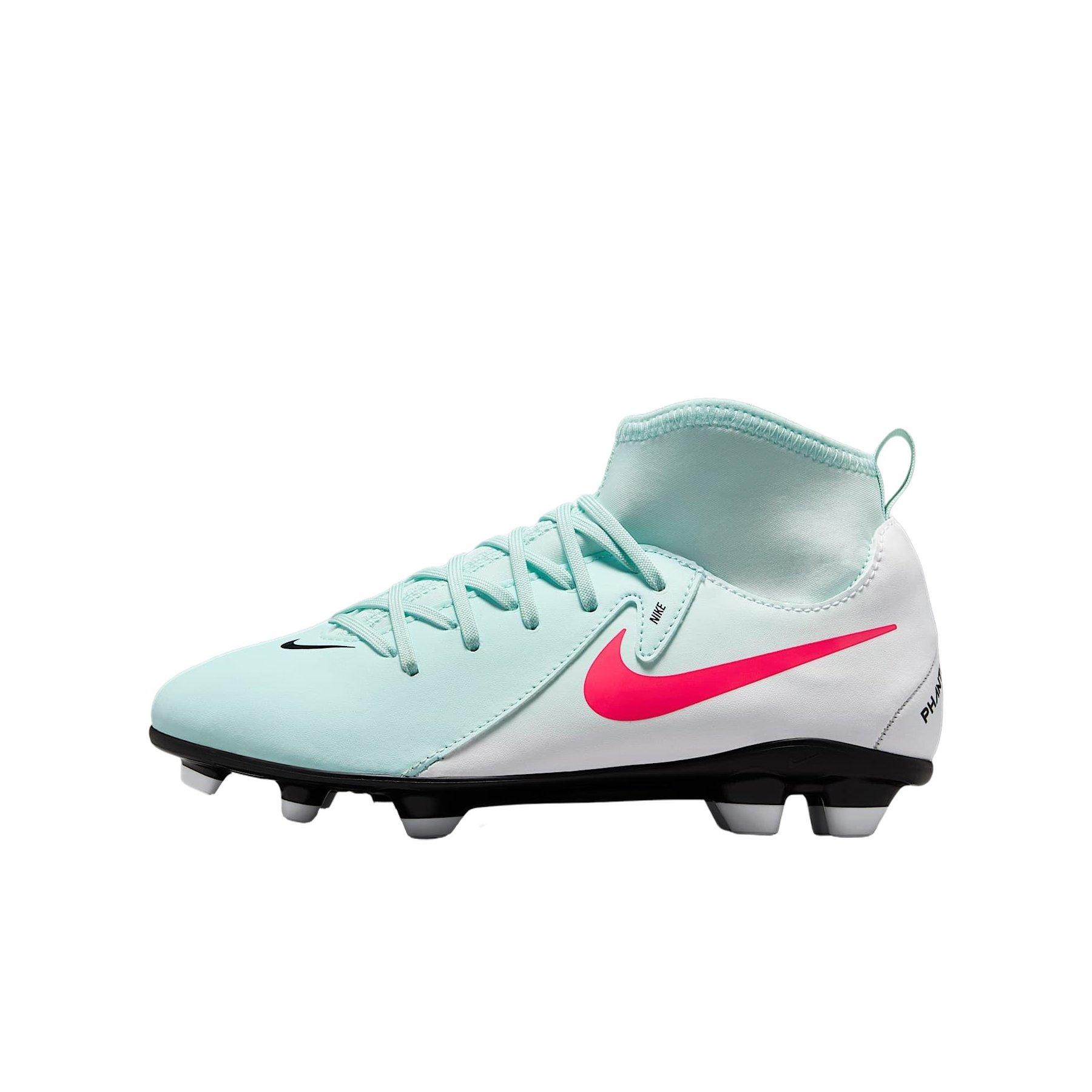 Nike Jr. Phantom Luna 2 Club MG  Grade School Kids' "Mint/Off Noir/Atomic Red" Soccer Cleat