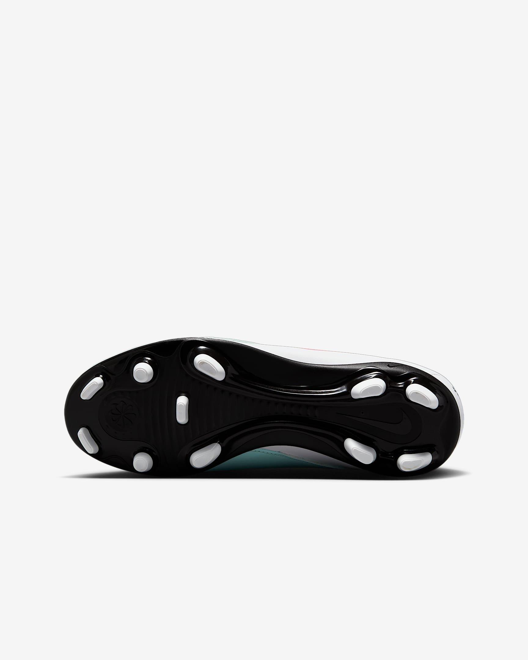 Nike Jr. Phantom Luna 2 Club MG  Grade School Kids' "Mint/Off Noir/Atomic Red" Soccer Cleat
