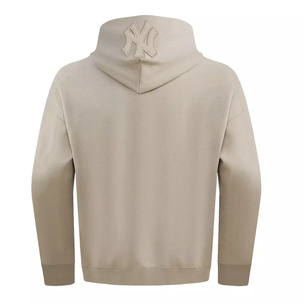 Pro Standard Men's MLB New York Yankees Neutral Drop Shoulder Pullover Hoodie - Taupe - TAUPE