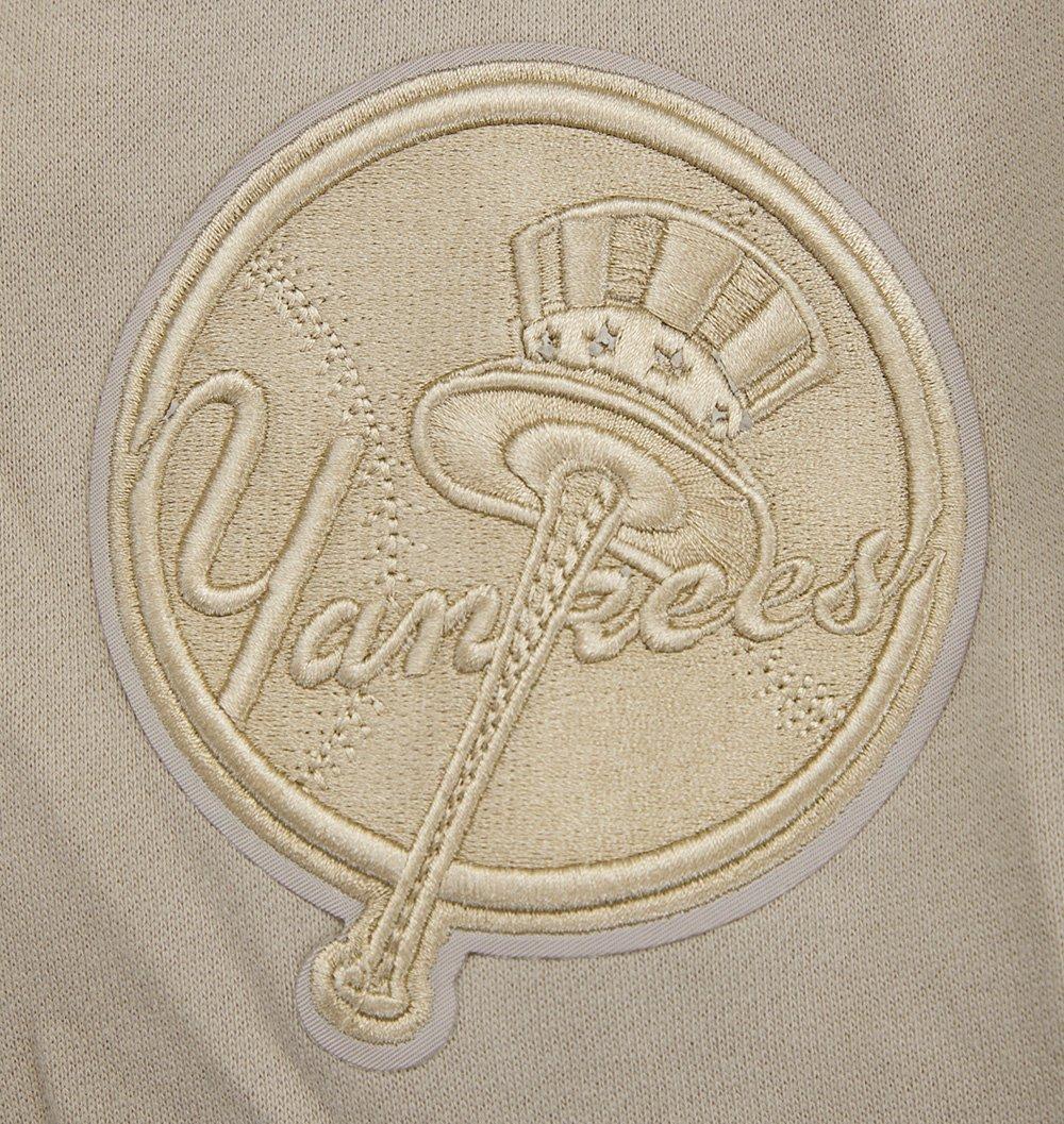 Pro Standard Men's MLB New York Yankees Neutral Drop Shoulder Pullover Hoodie - Taupe - TAUPE