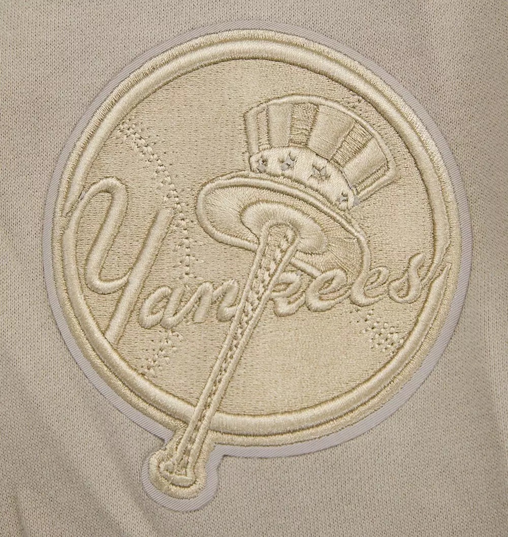 Pro Standard Men's MLB New York Yankees Neutral Drop Shoulder Pullover Hoodie - Taupe - TAUPE