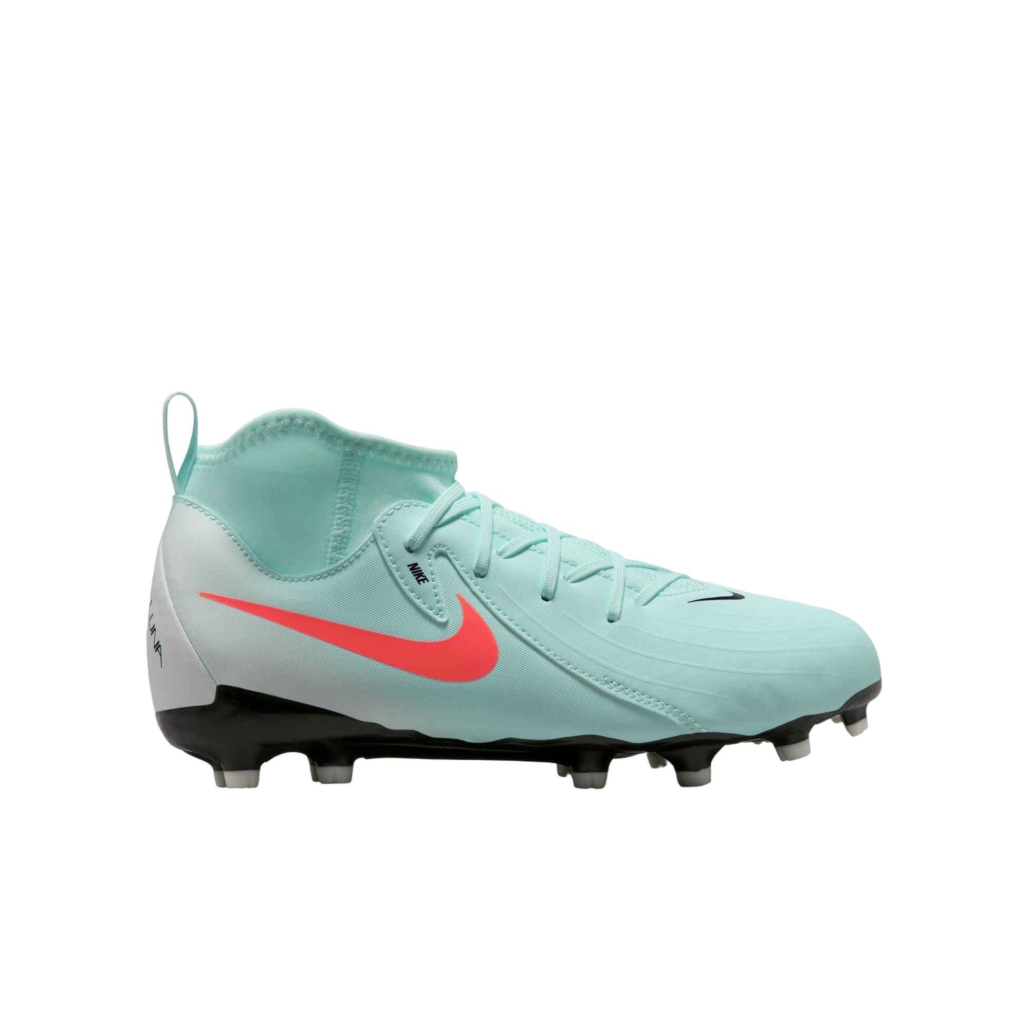 Nike Jr. Phantom Luna 2 Academy MG "Mint/Off Noir/Atomic Red" Grade School Kids' Soccer Cleat - MINT/OFF NOIR/RED Thumbnail View 1