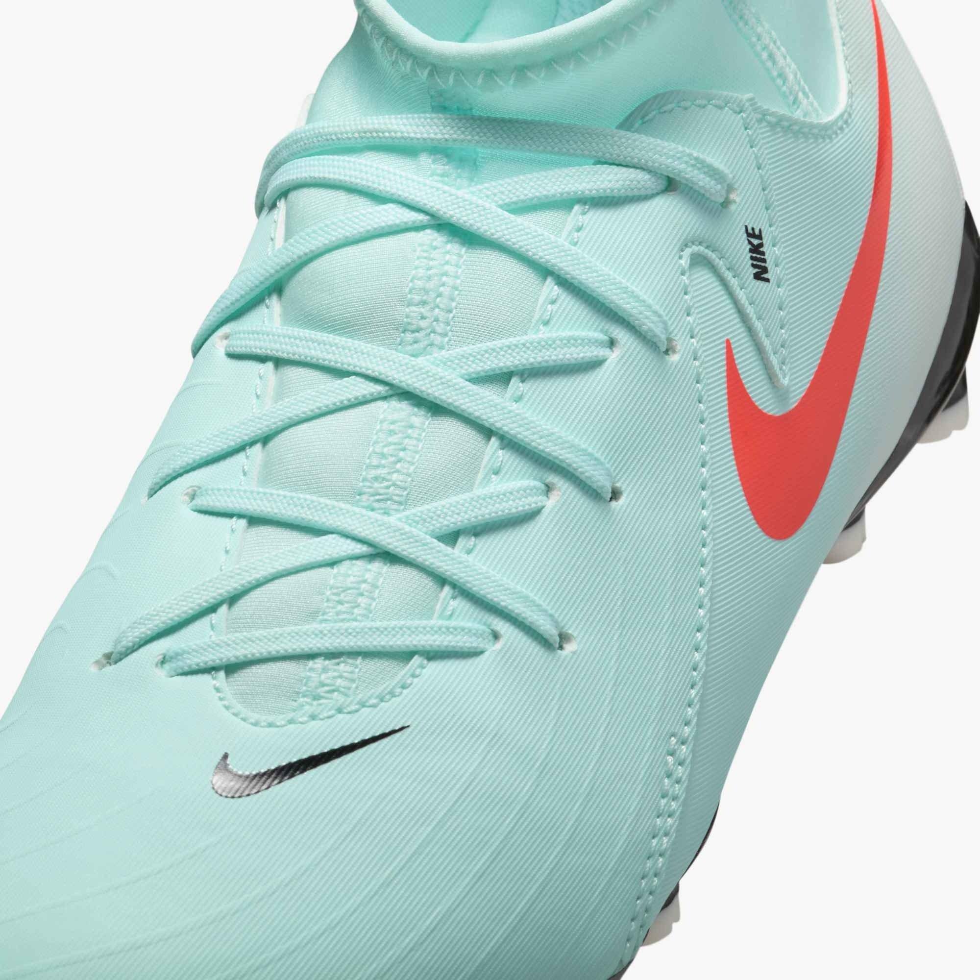 Nike Jr. Phantom Luna 2 Academy MG "Mint/Off Noir/Atomic Red" Grade School Kids' Soccer Cleat - MINT/OFF NOIR/RED Thumbnail View 6