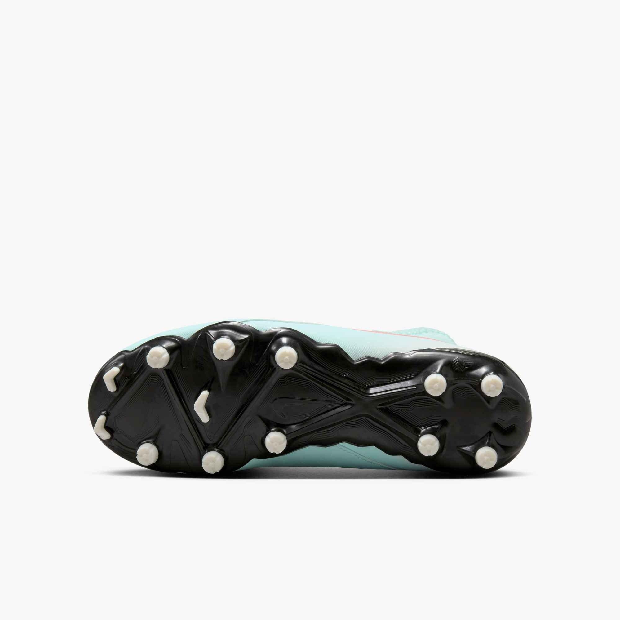 Nike Jr. Phantom Luna 2 Academy MG "Mint/Off Noir/Atomic Red" Grade School Kids' Soccer Cleat - MINT/OFF NOIR/RED Thumbnail View 8