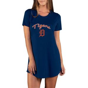 College Concepts Women's Marathon Knit Detroit Tigers Nightshirt -Navy