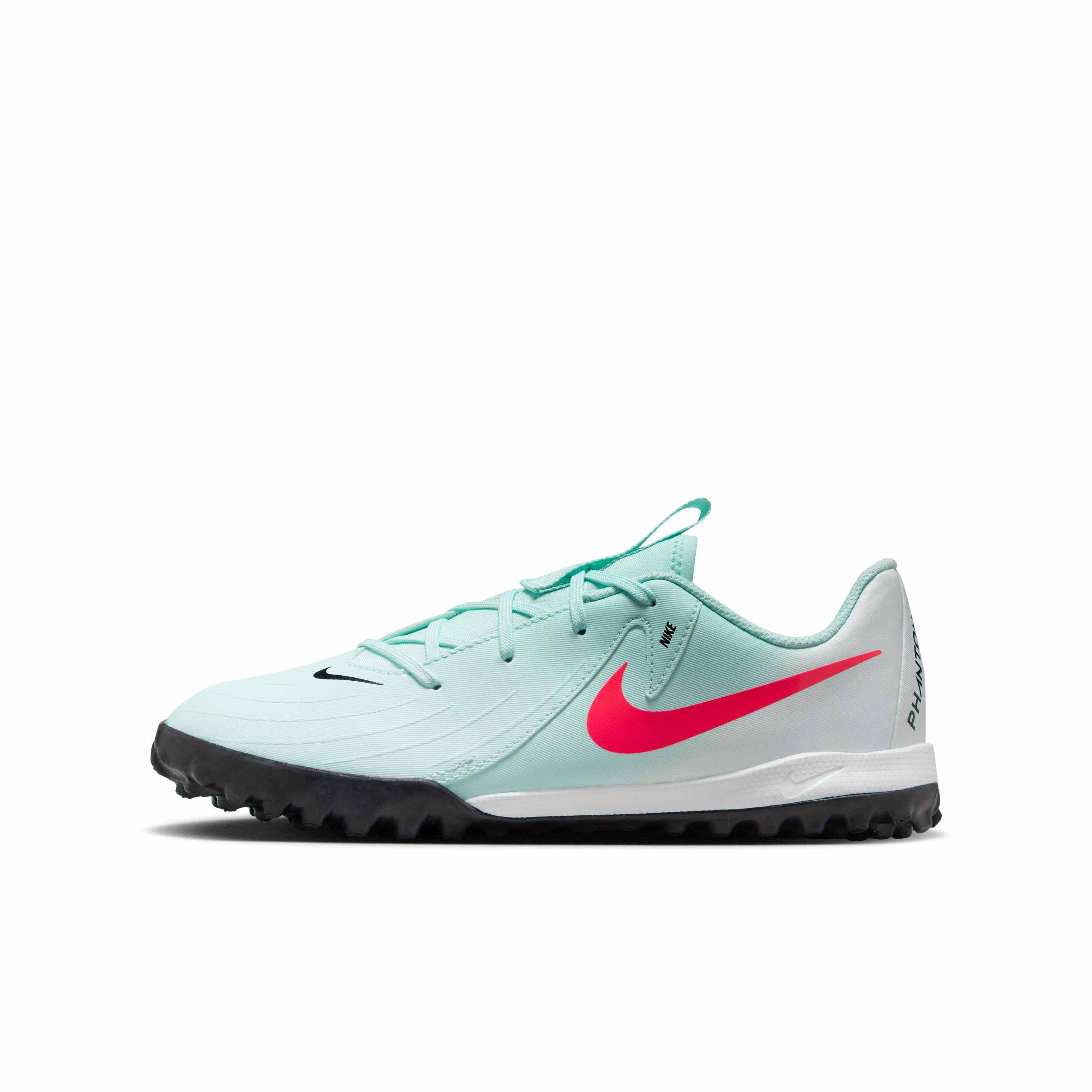 Nike Jr. Phantom GX 2 Club Turf "Mint/Off Noir/Atomic Red" Grade School Kids' Soccer Shoe - MINT/OFF NOIR/RED Thumbnail View 2