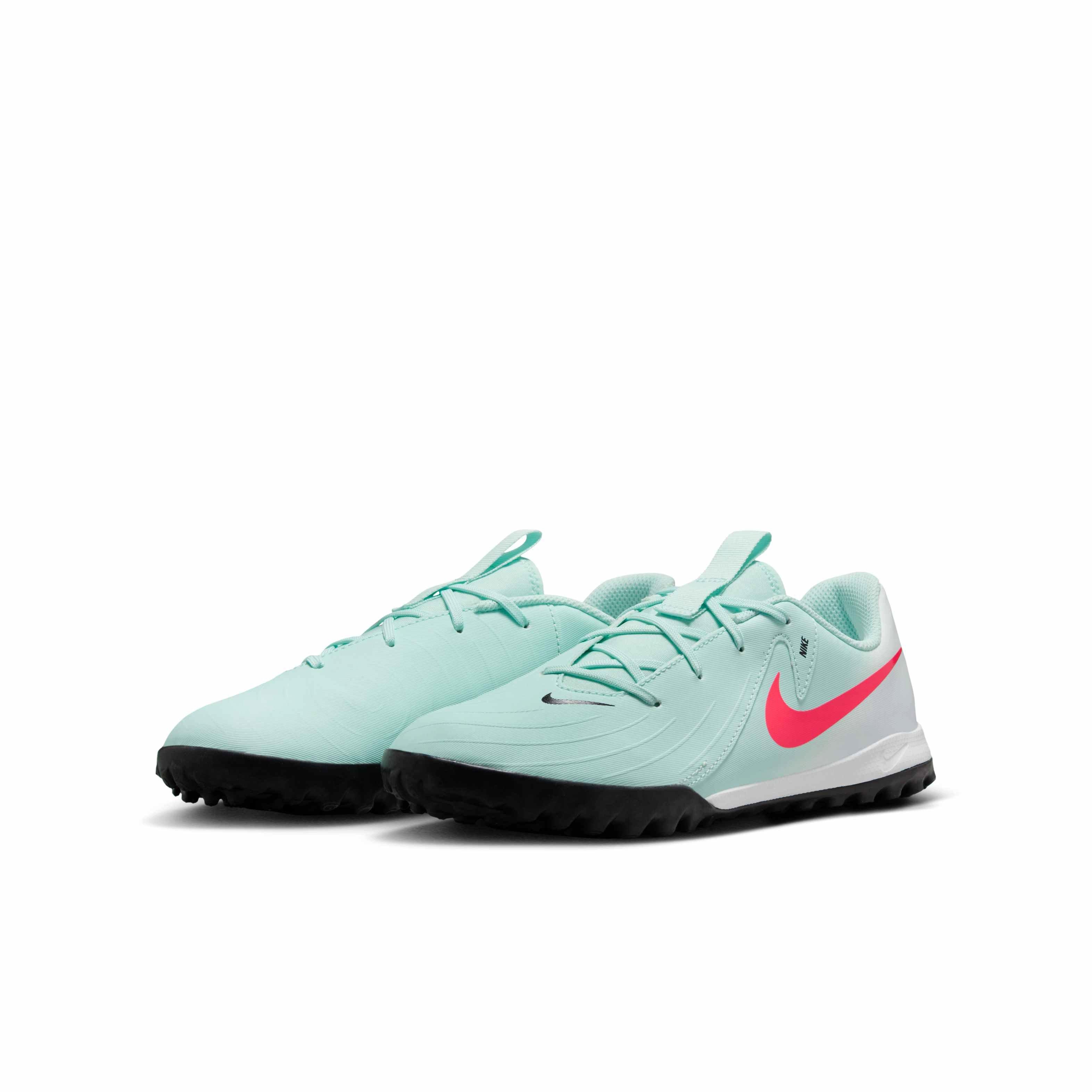Nike Jr. Phantom GX 2 Club Turf "Mint/Off Noir/Atomic Red" Grade School Kids' Soccer Shoe - MINT/OFF NOIR/RED Thumbnail View 3