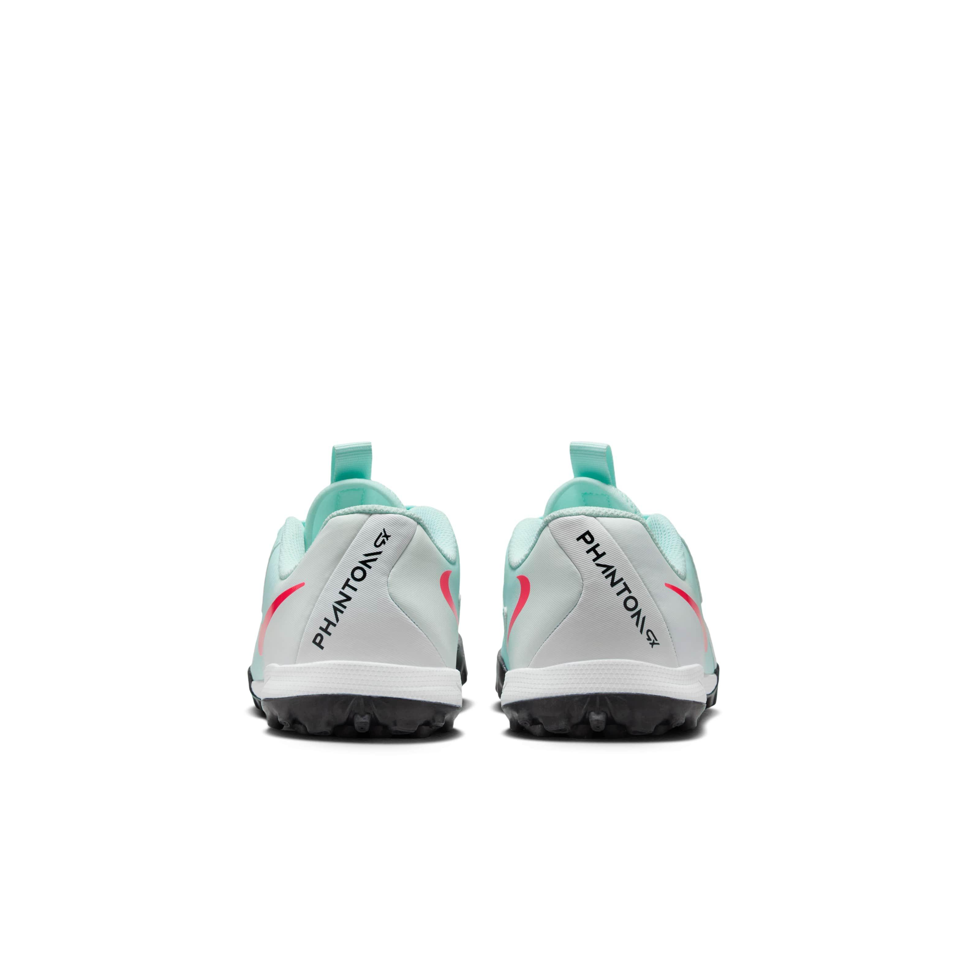 Nike Jr. Phantom GX 2 Club Turf "Mint/Off Noir/Atomic Red" Grade School Kids' Soccer Shoe - MINT/OFF NOIR/RED Thumbnail View 5