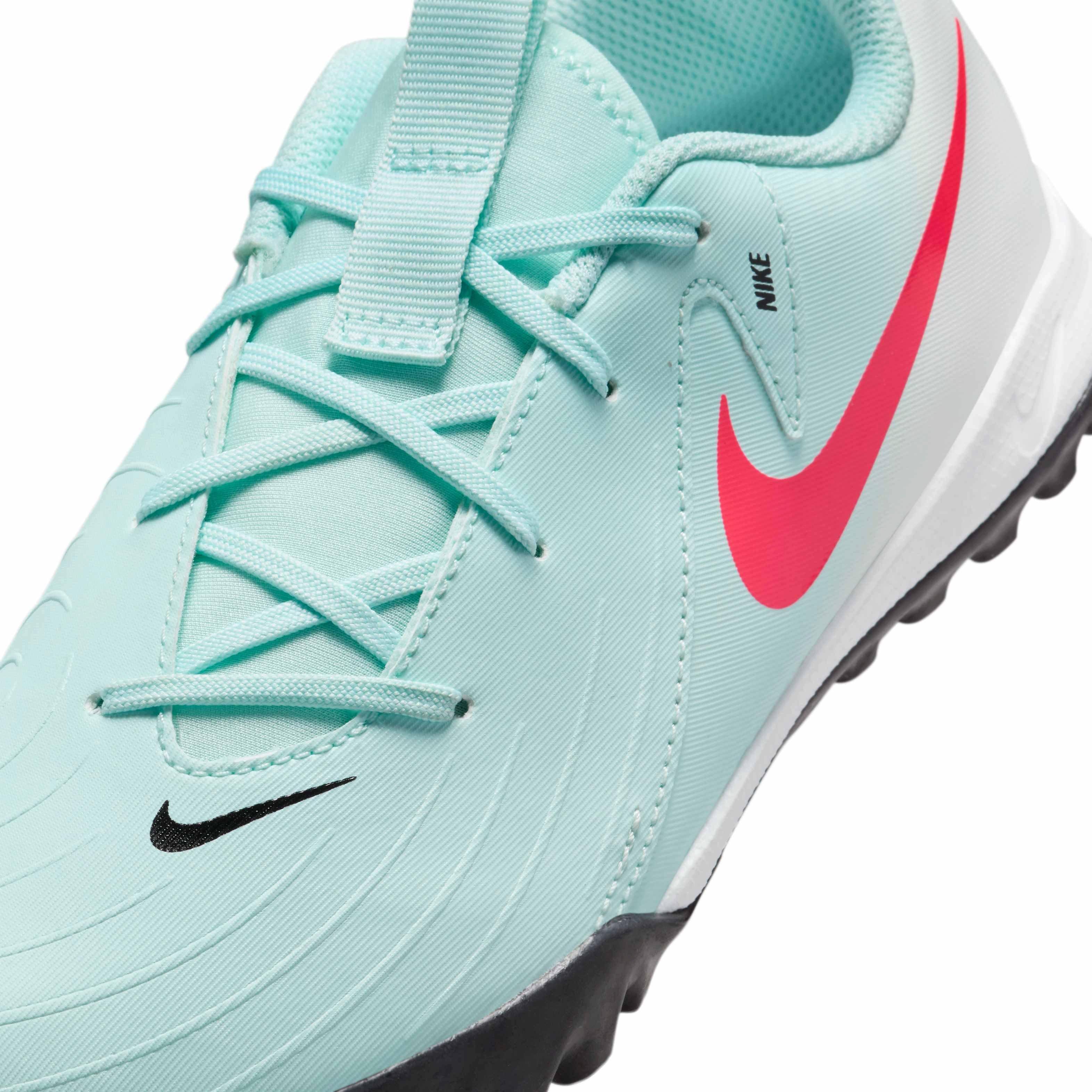 Nike Jr. Phantom GX 2 Club Turf "Mint/Off Noir/Atomic Red" Grade School Kids' Soccer Shoe - MINT/OFF NOIR/RED Thumbnail View 7