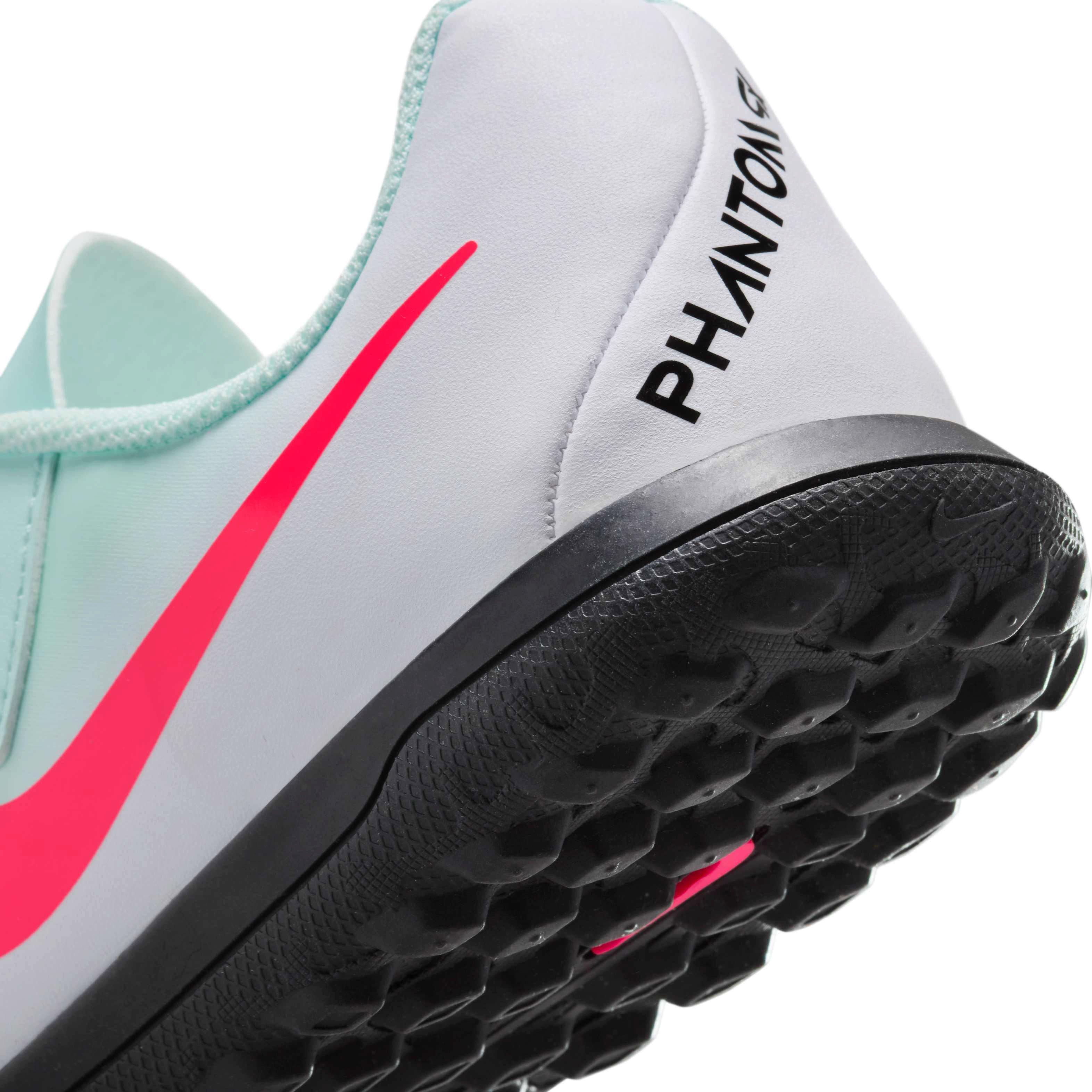 Nike Jr. Phantom GX 2 Club Turf "Mint/Off Noir/Atomic Red" Grade School Kids' Soccer Shoe - MINT/OFF NOIR/RED Thumbnail View 8