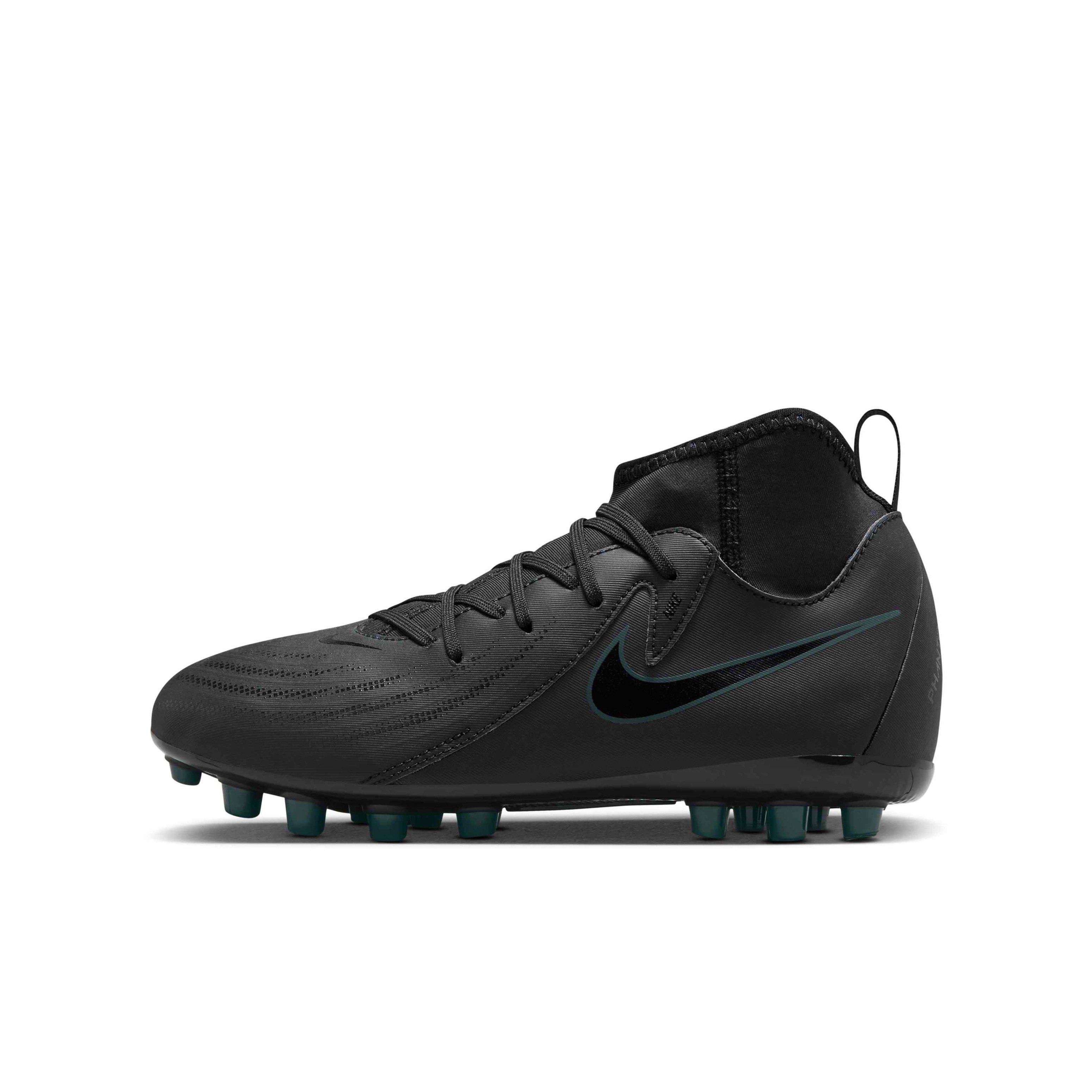 Nike Jr. Phantom Luna 2 Academy Turf Grade School Kids' "Black/Deep Jungle/Black" Soccer Shoe