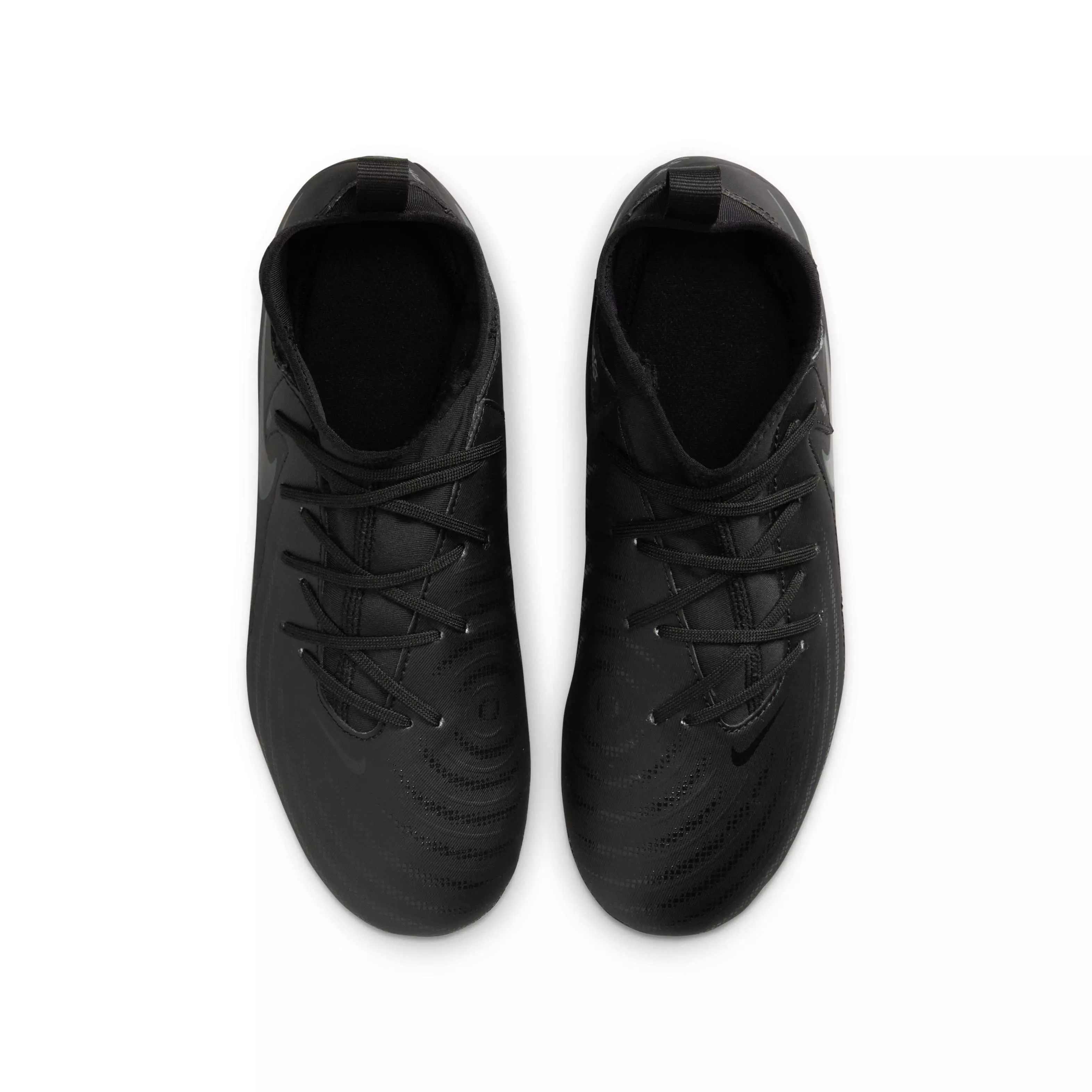 Nike Jr. Phantom Luna 2 Academy Turf "Black/Deep Jungle/Black" Grade School Kids' Soccer Shoe - BLACK/JUNGLE/BLACK