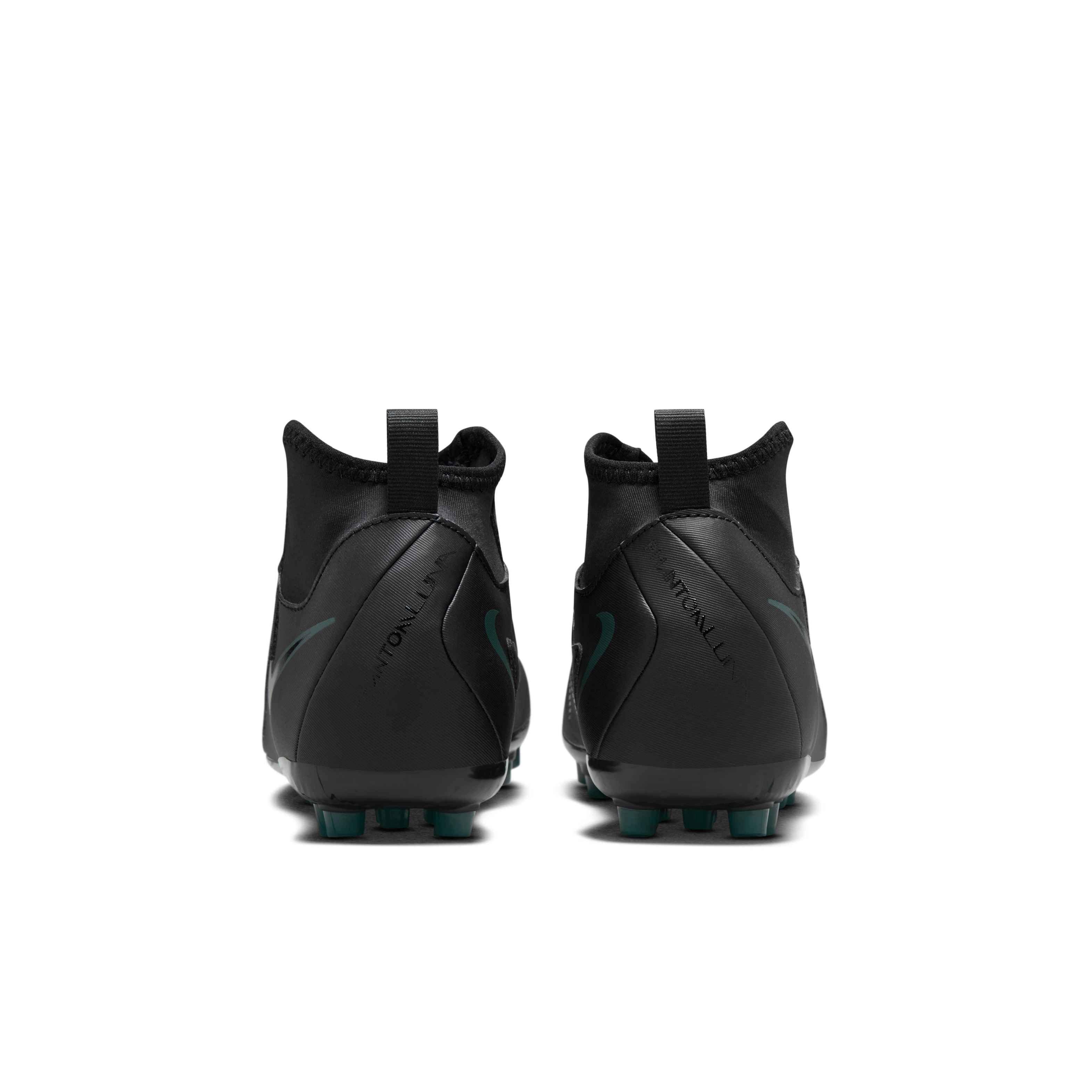 Nike Jr. Phantom Luna 2 Academy Turf Grade School Kids' "Black/Deep Jungle/Black" Soccer Shoe