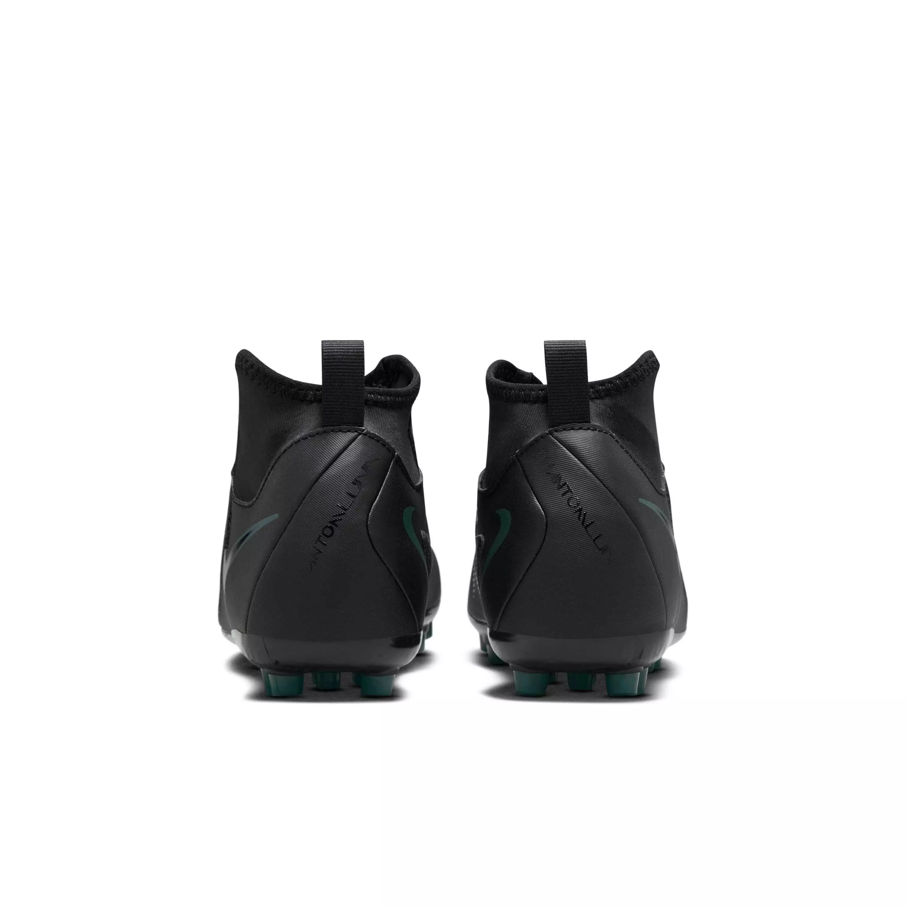 Nike Jr. Phantom Luna 2 Academy Turf "Black/Deep Jungle/Black" Grade School Kids' Soccer Shoe - BLACK/JUNGLE/BLACK