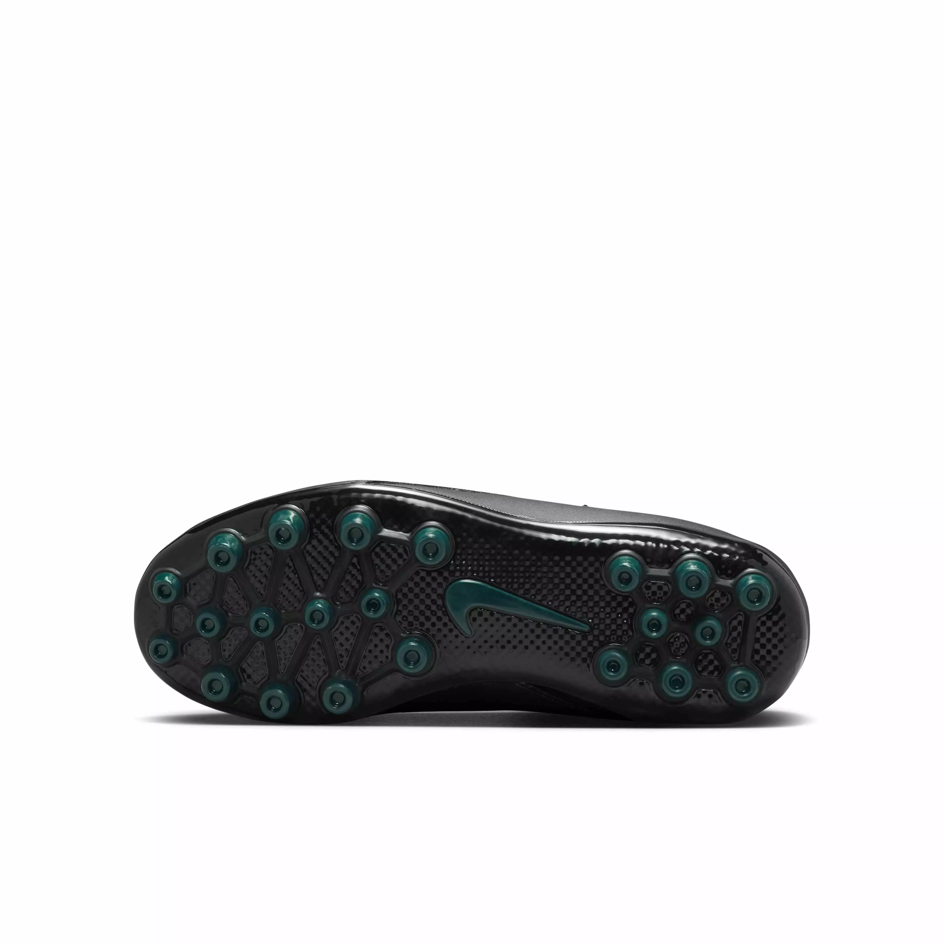 Nike Jr. Phantom Luna 2 Academy Turf "Black/Deep Jungle/Black" Grade School Kids' Soccer Shoe - BLACK/JUNGLE/BLACK