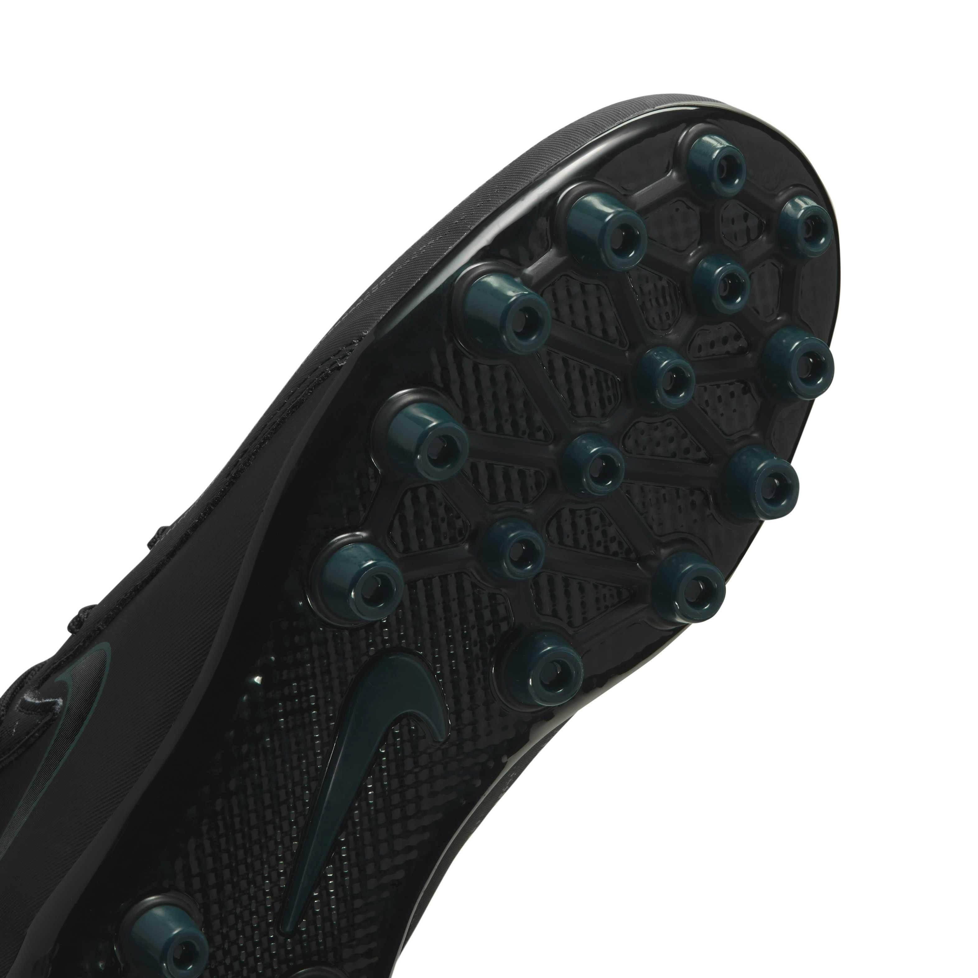 Nike Jr. Phantom Luna 2 Academy Turf Grade School Kids' "Black/Deep Jungle/Black" Soccer Shoe