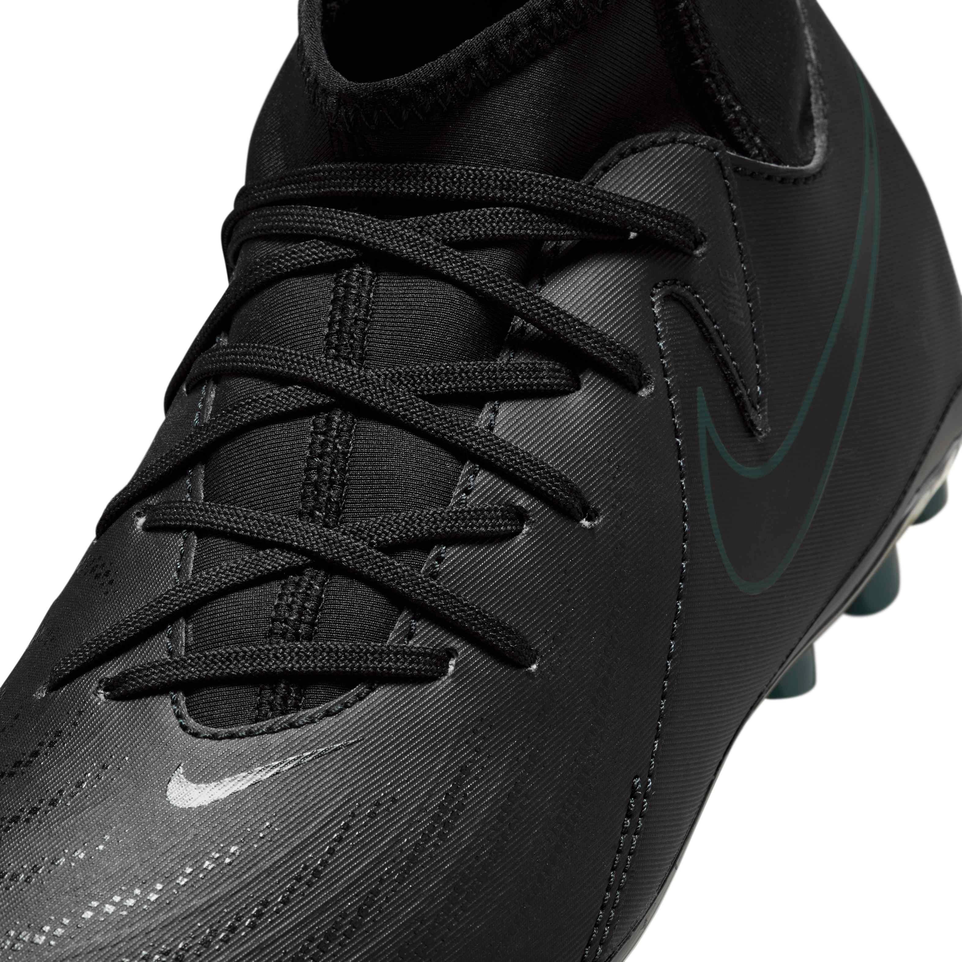 Nike Jr. Phantom Luna 2 Academy Turf Grade School Kids' "Black/Deep Jungle/Black" Soccer Shoe
