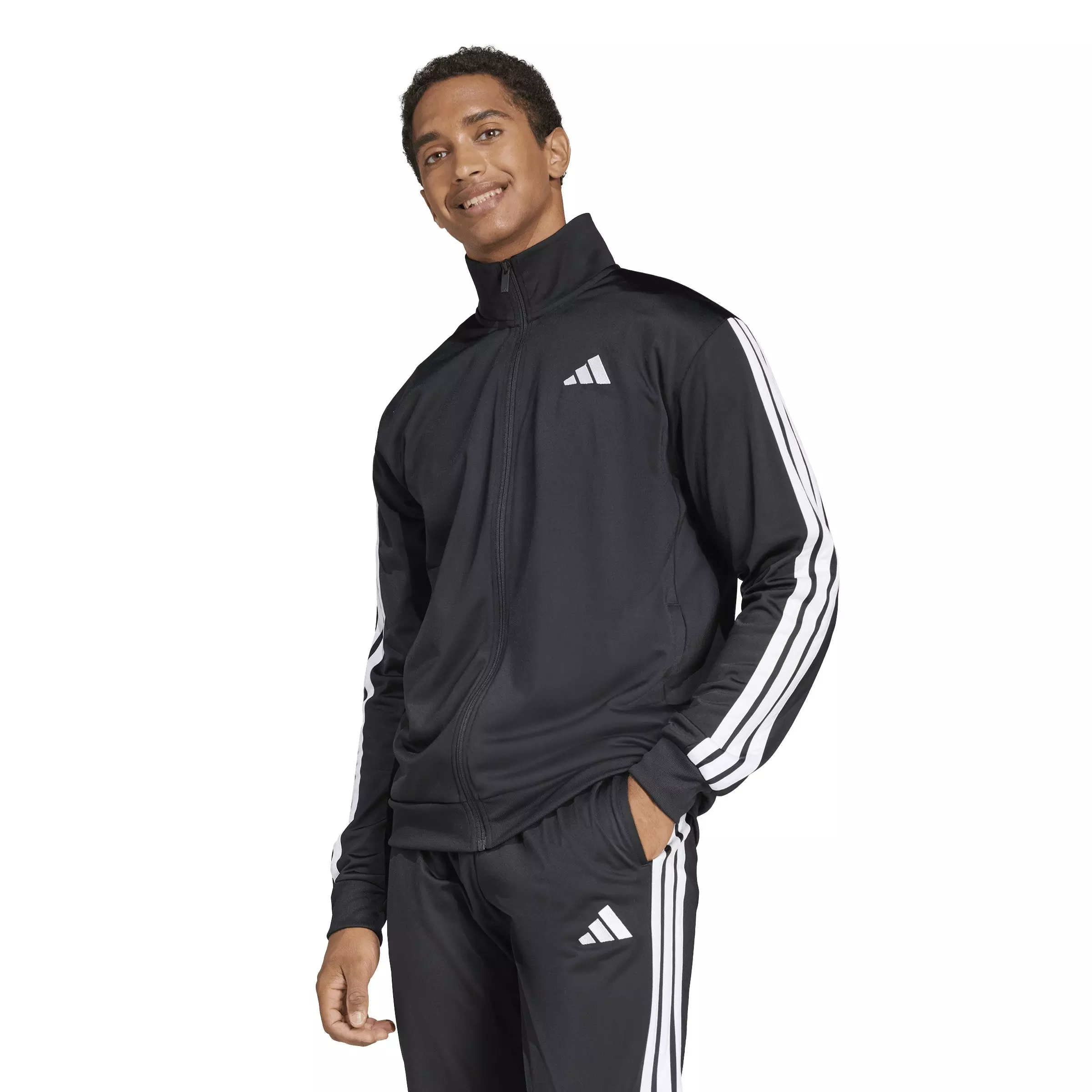 adidas Men's Dayready Tracktop - Black/White - BLACK/WHITE