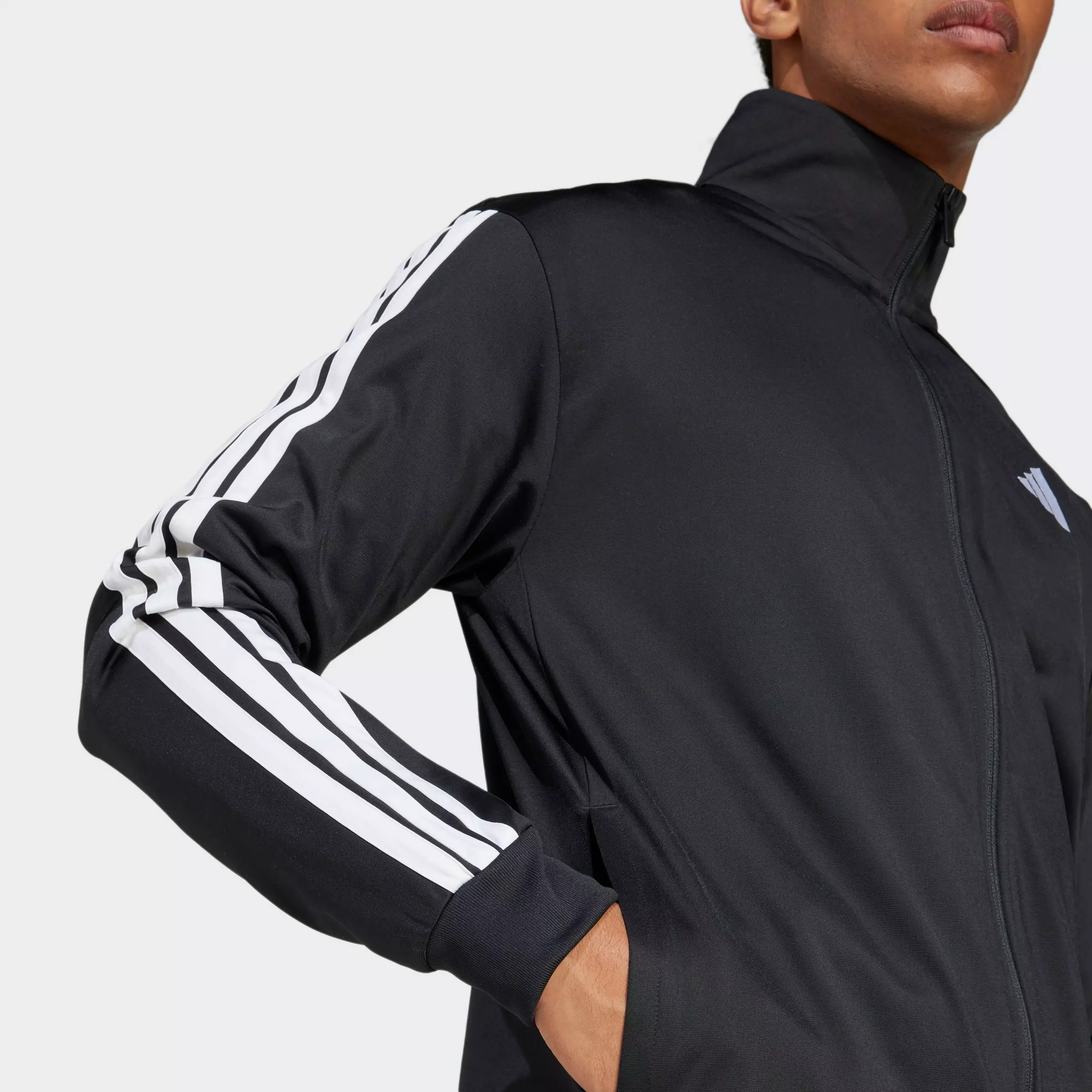 adidas Men's Dayready Tracktop - Black/White - BLACK/WHITE