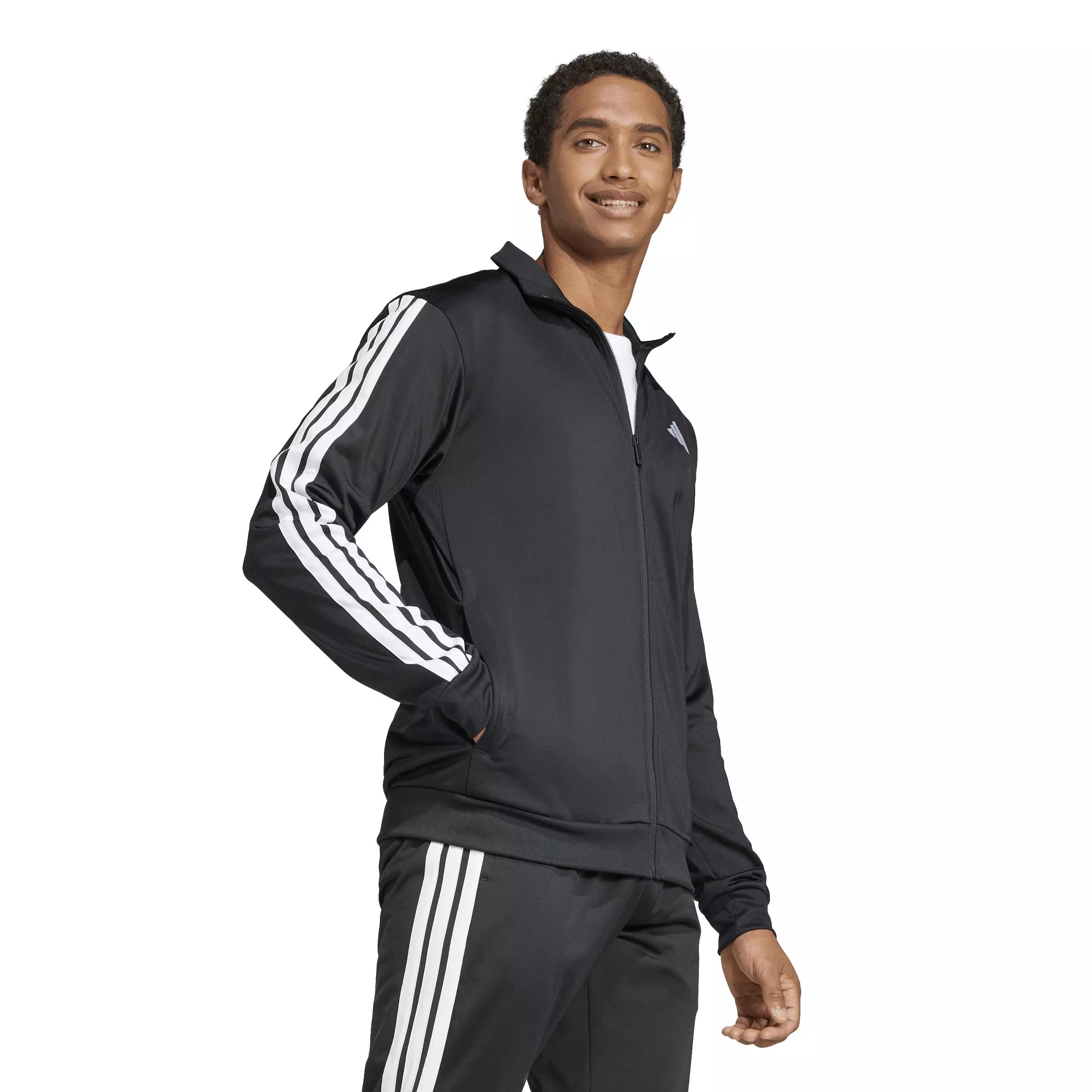 adidas Men's Dayready Tracktop - Black/White - BLACK/WHITE