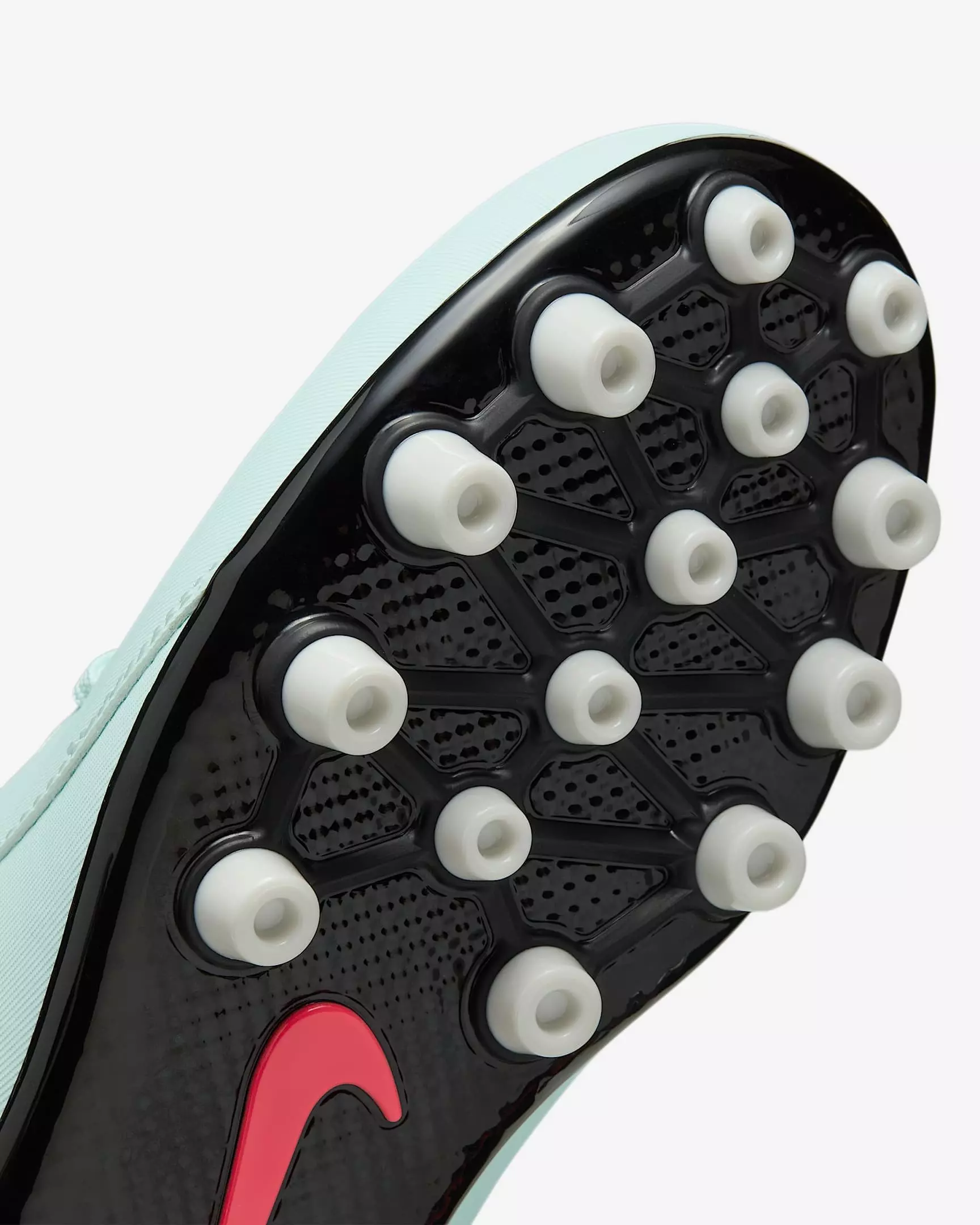 Nike Jr. Phantom Luna 2 Academy Turf "Mint/Off Noir/Atomic Red" Grade School Kids' Soccer Shoe - MINT/OFF NOIR/RED