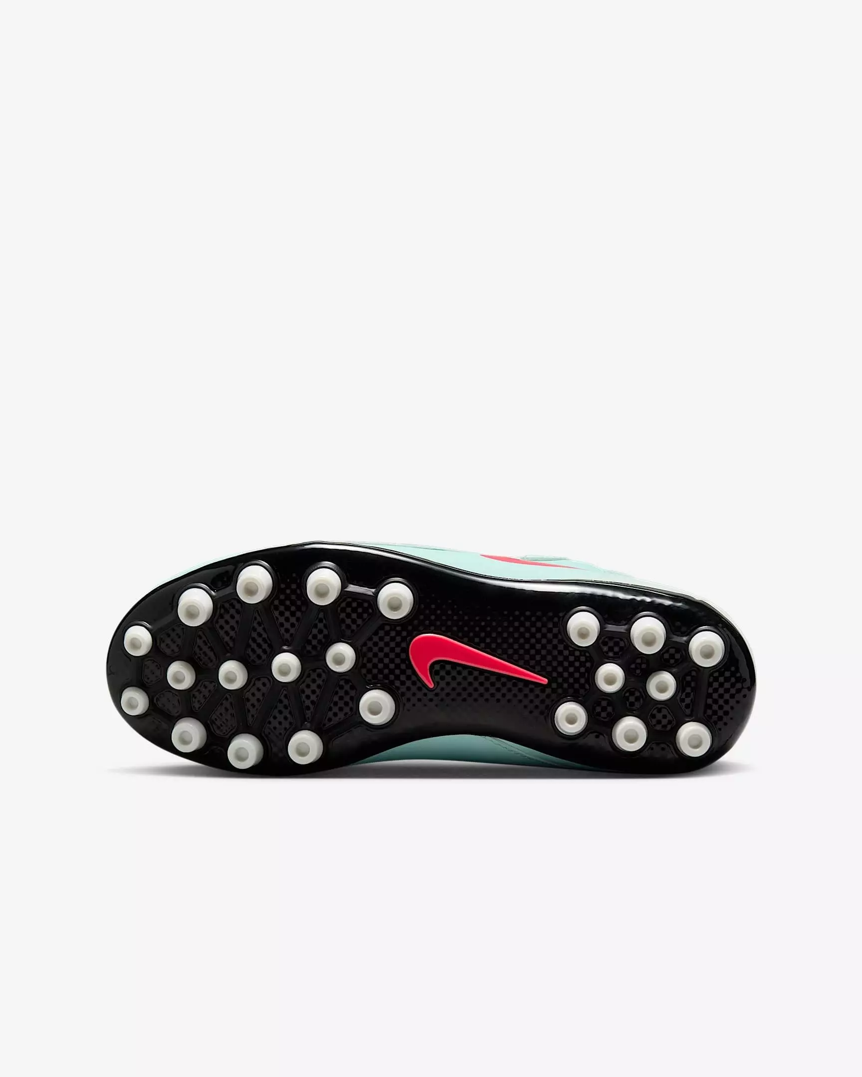 Nike Jr. Phantom Luna 2 Academy Turf "Mint/Off Noir/Atomic Red" Grade School Kids' Soccer Shoe - MINT/OFF NOIR/RED