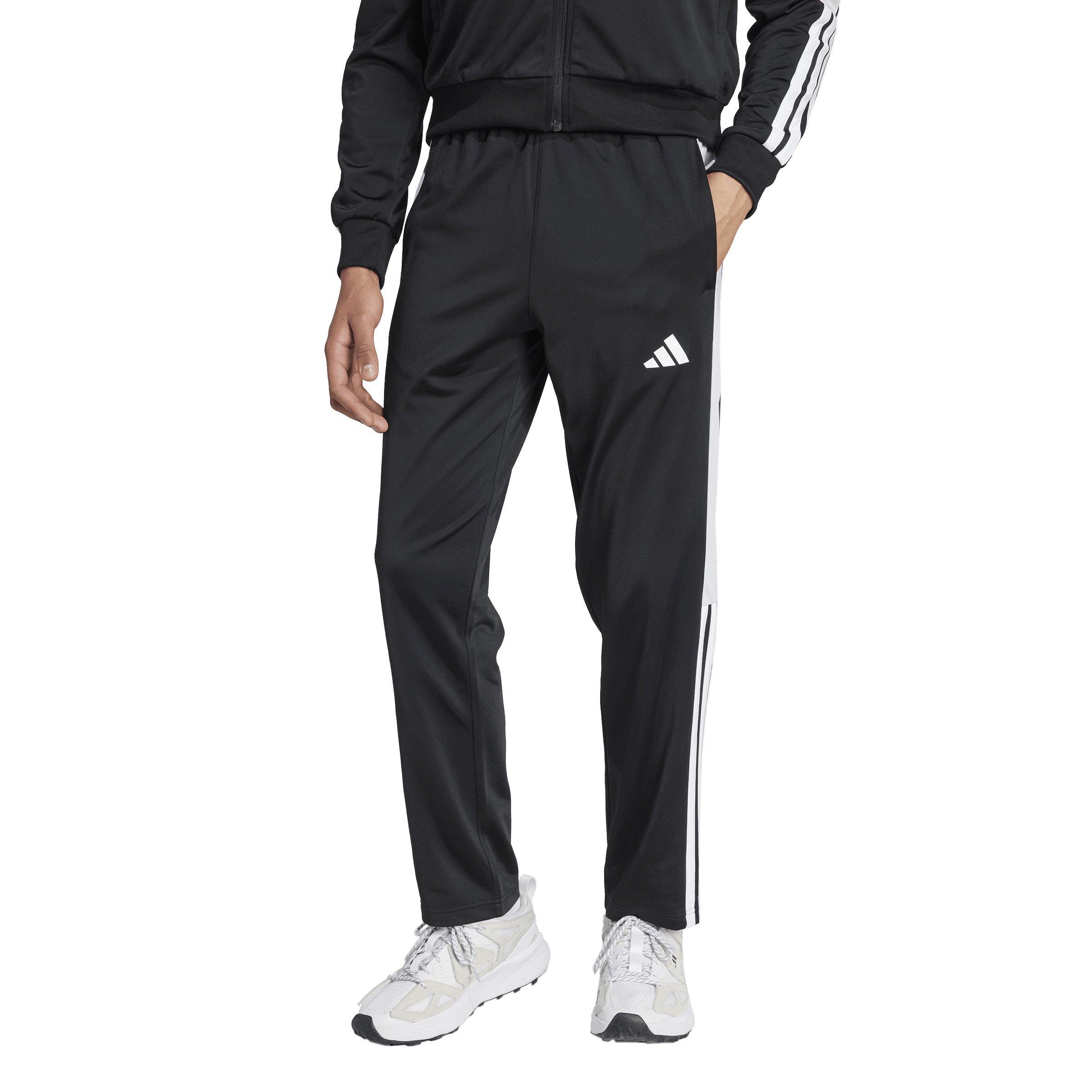 adidas Men's Snap Track Pant -Black/White - BLACK/WHITE Thumbnail View 1