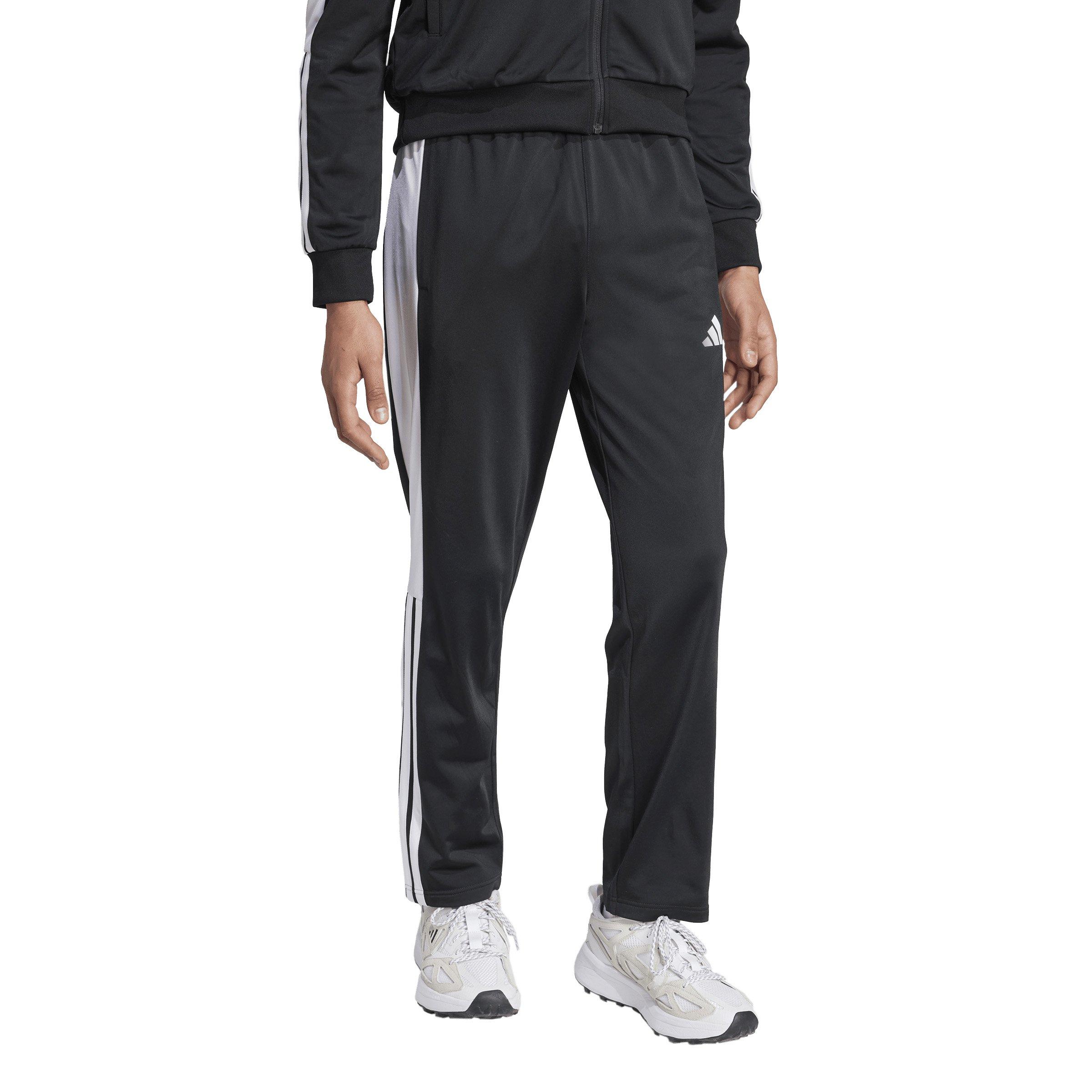 adidas Men's Snap Track Pant -Black/White - BLACK/WHITE Thumbnail View 5