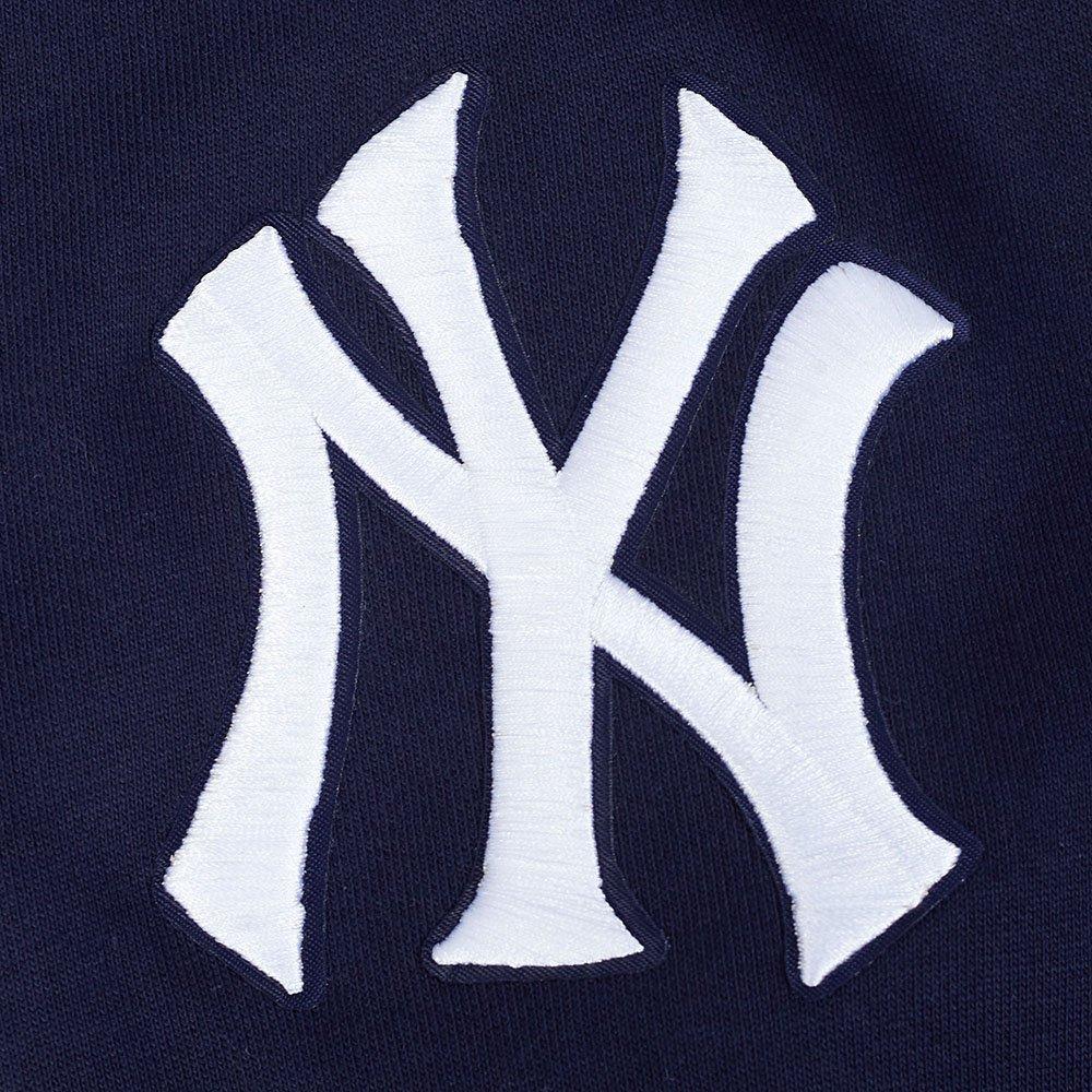 Pro Standard Men's MLB New York Yankees Team Badge Rib Fleece PO Hoodie - Navy - NAVY
