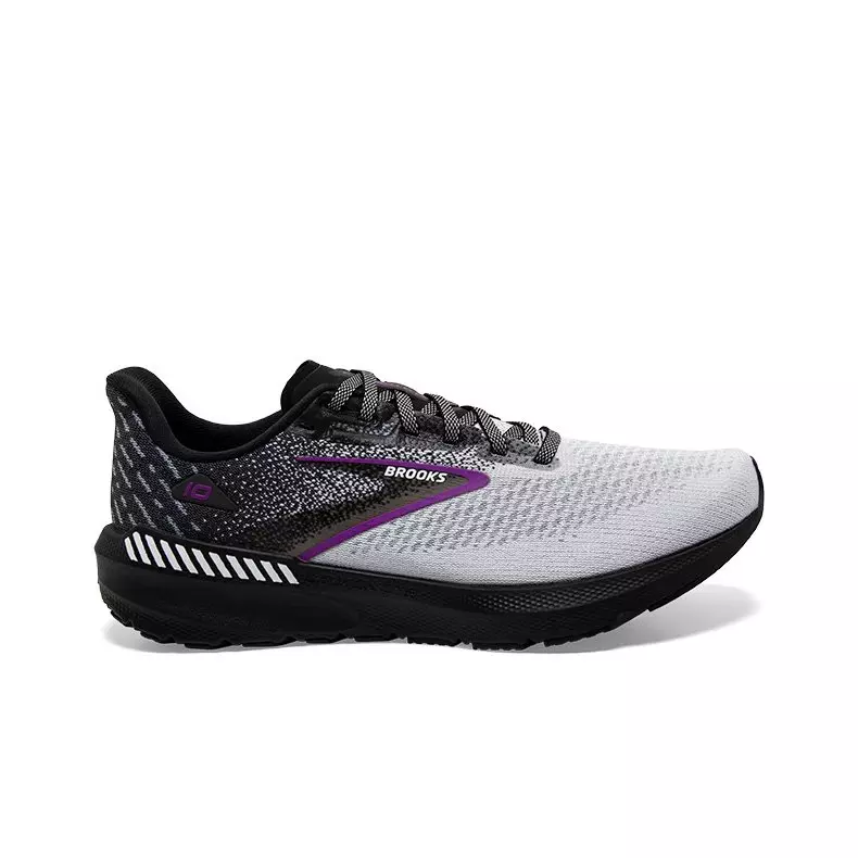 Brooks Launch GTS 10 "Black/White/Violet" Women's Running Shoe - BLACK/WHITE/VIOLET