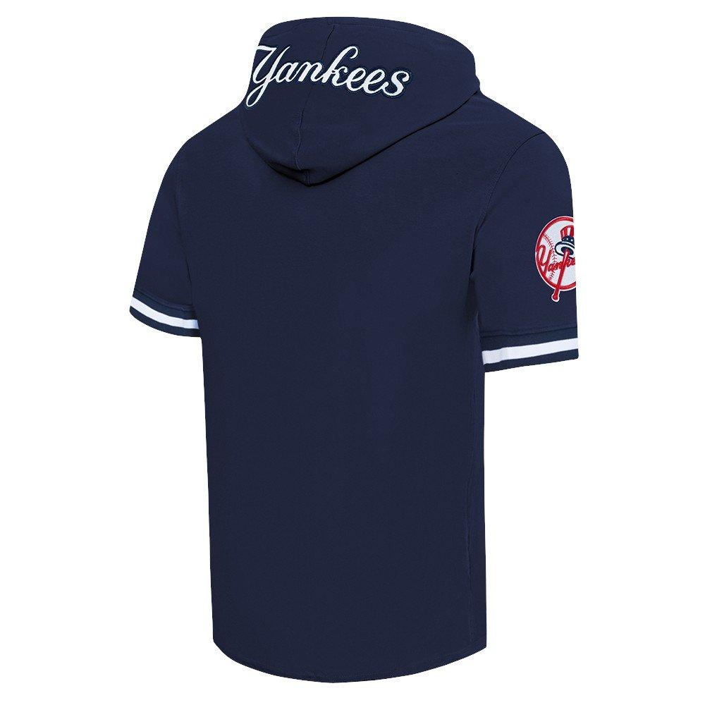 Pro Standard Men's MLB New York Yankees Aaron Judd #99 Classic Short Sleeve Pullover Hoodie - Navy - NAVY